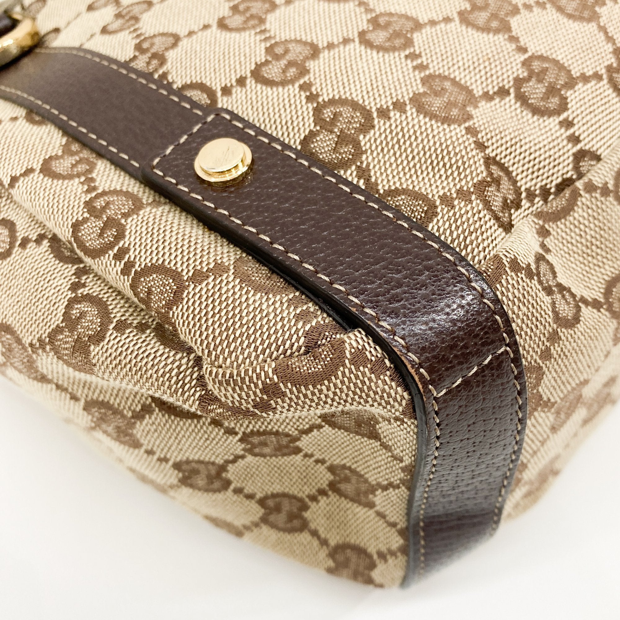 GG Canvas Abbey Brown Tote Shoulder Bag