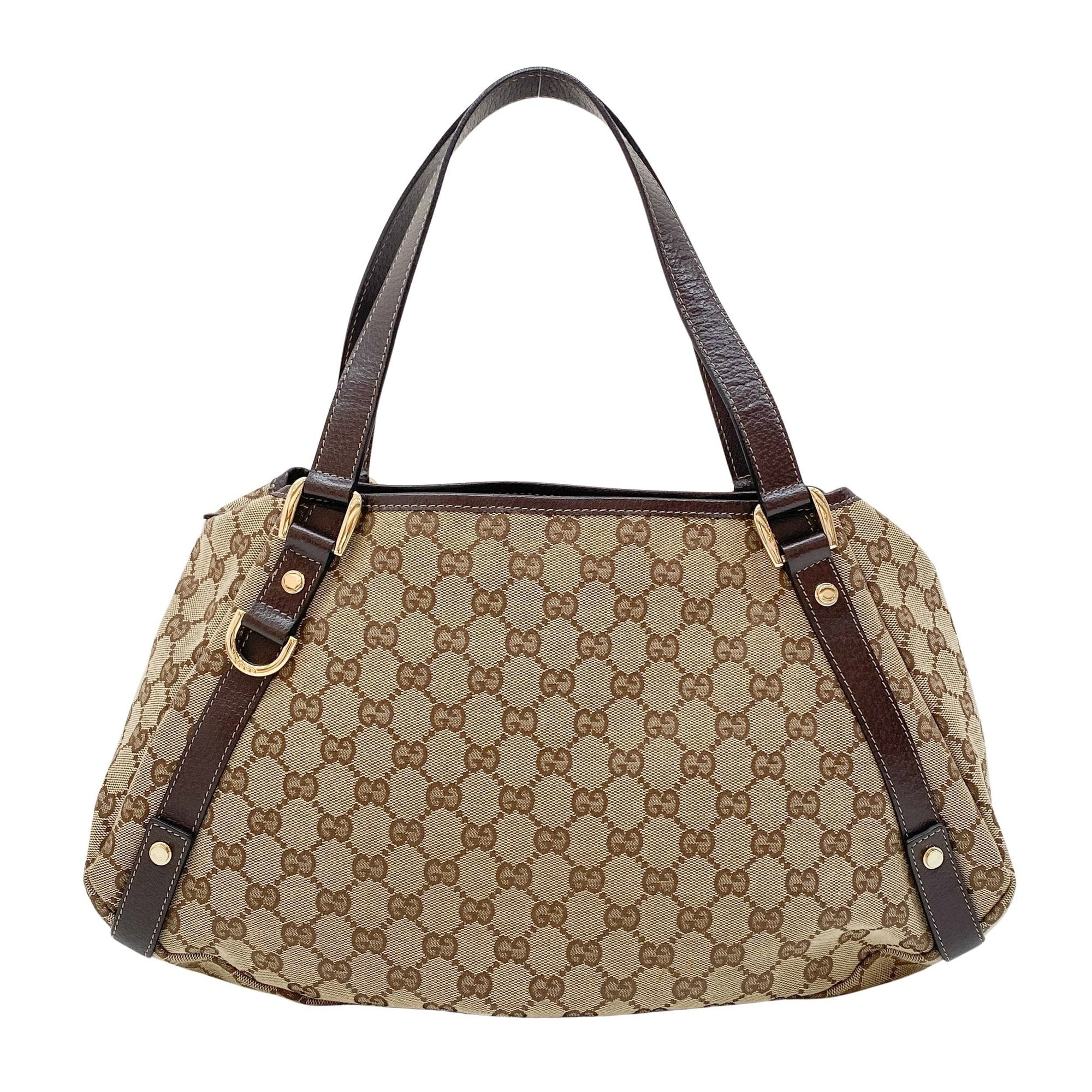 GG Canvas Abbey Brown Tote Shoulder Bag