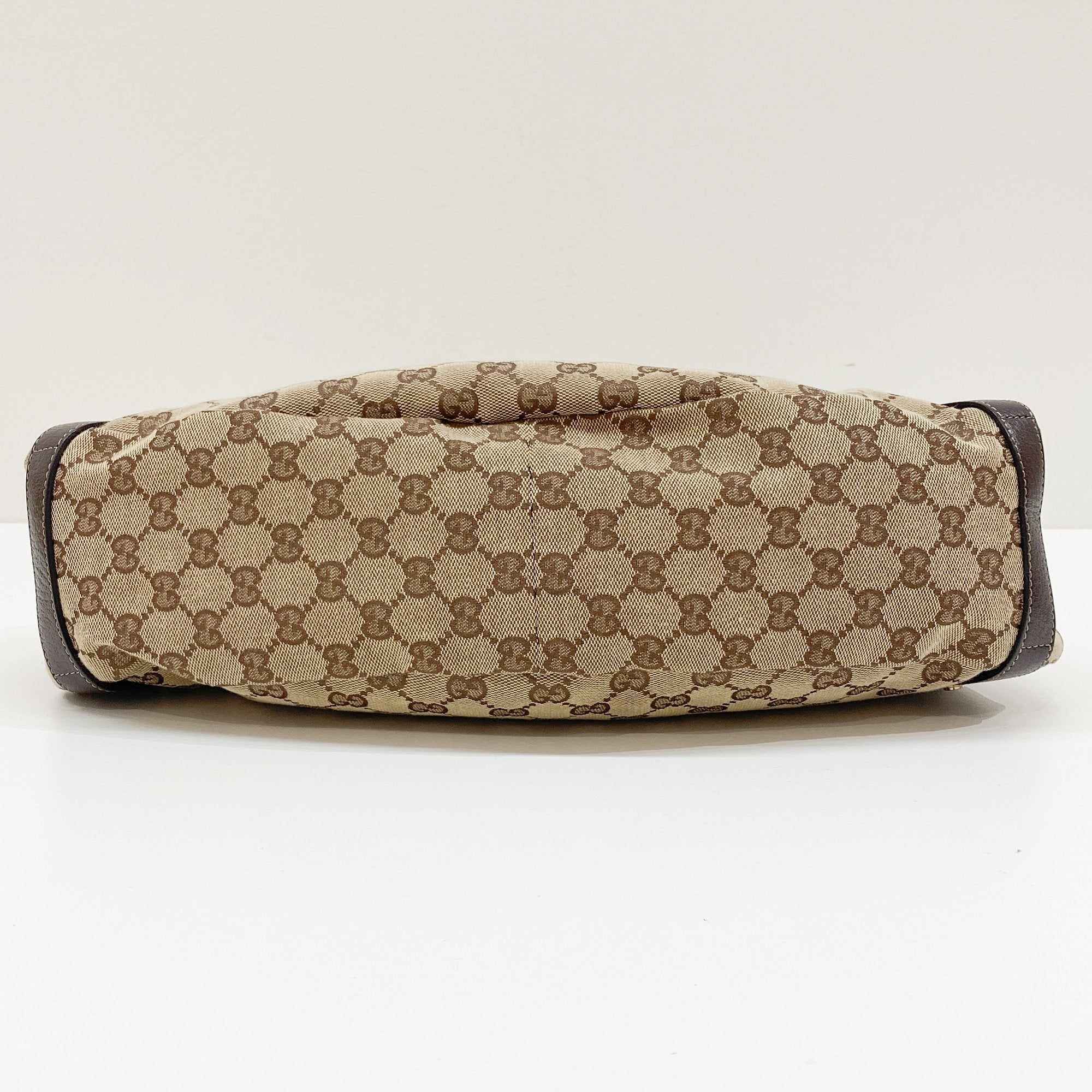 GG Canvas Abbey Brown Tote Shoulder Bag