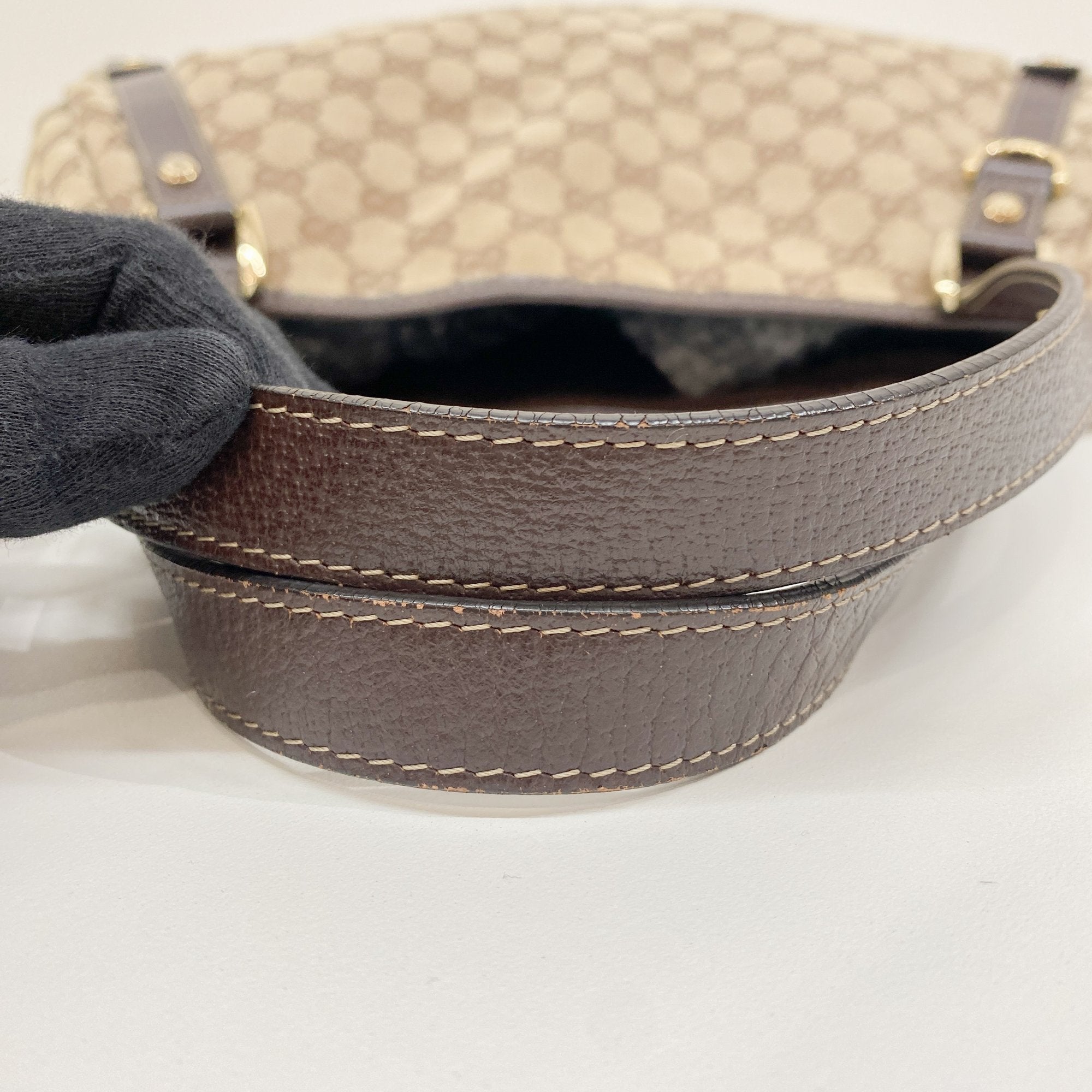 GG Canvas Abbey Brown Tote Shoulder Bag