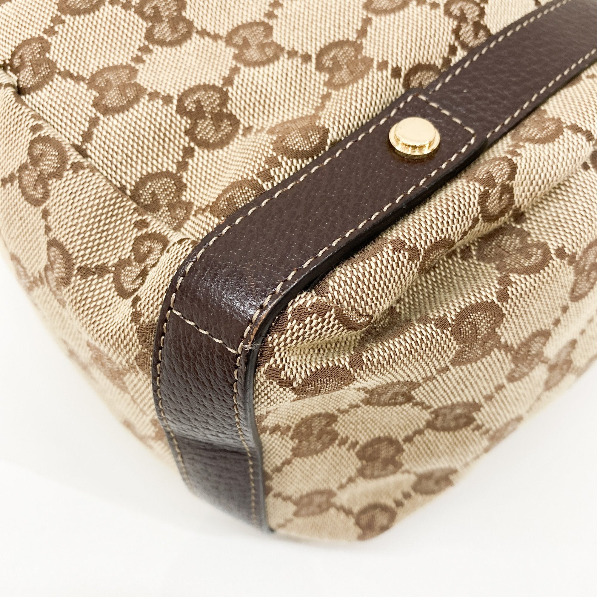 GG Canvas Abbey Brown Tote Shoulder Bag