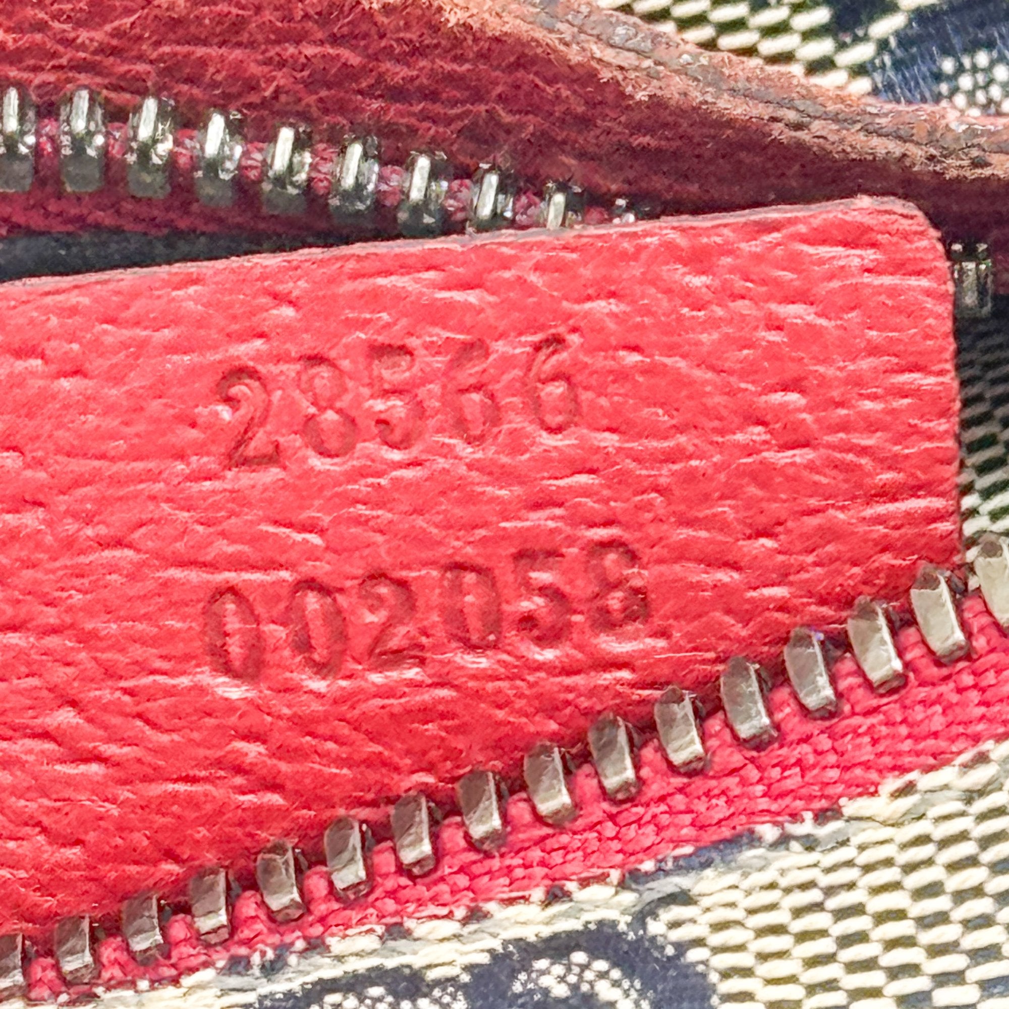 Red GG Canvas Adjustable Fanny Pack