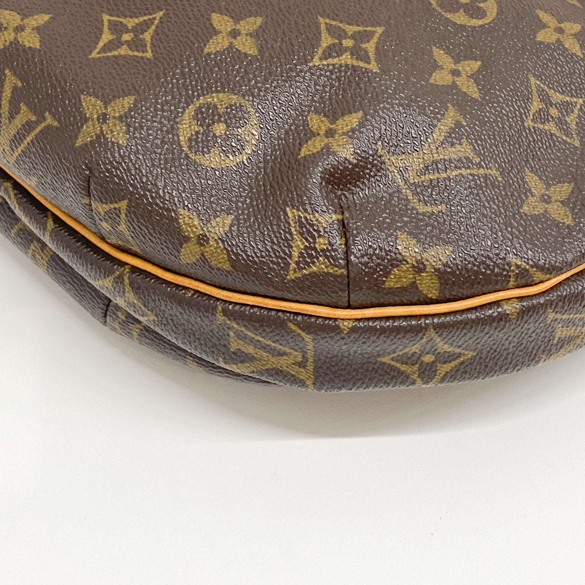 Monogram Brown Coated Canvas Shoulder Bag