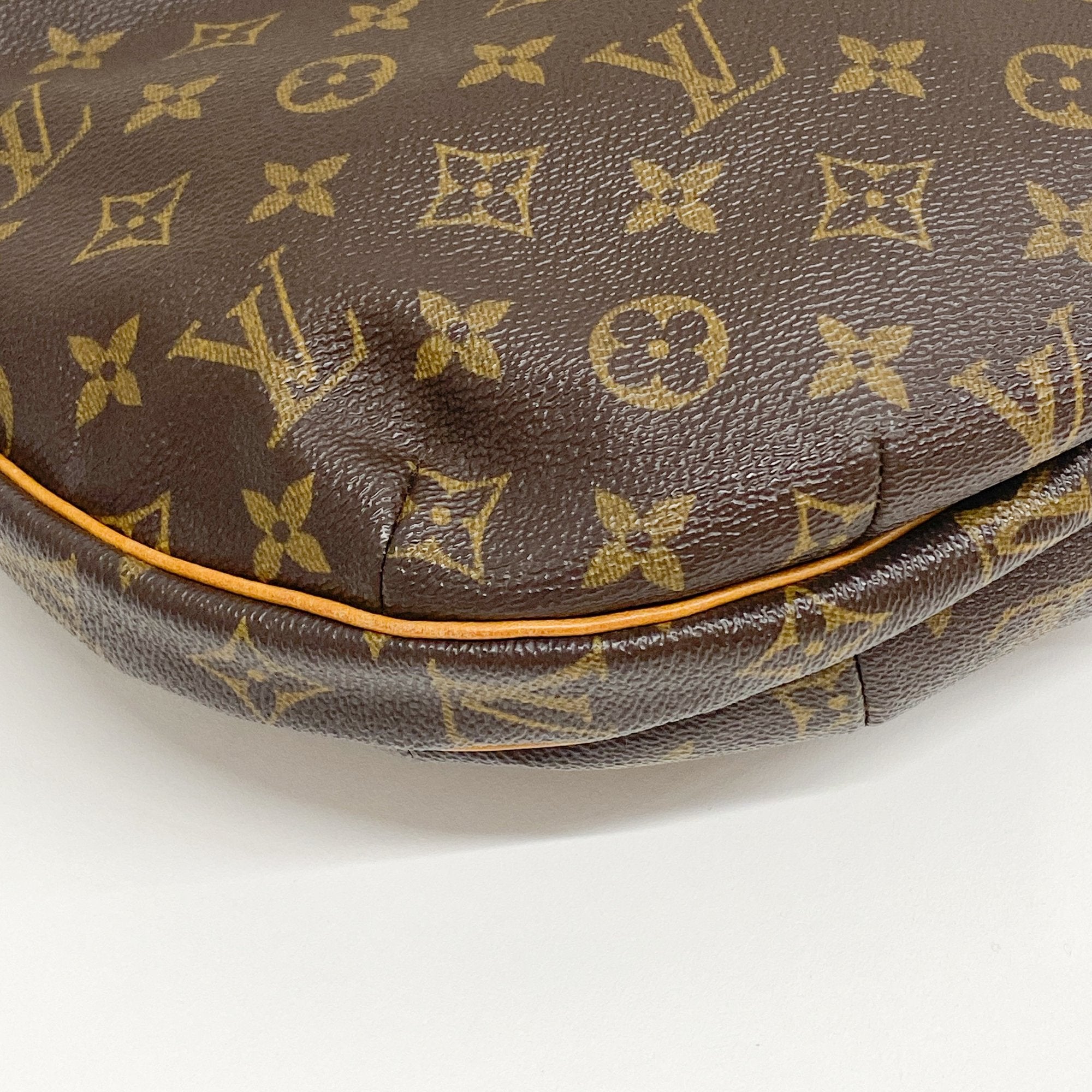 Monogram Brown Coated Canvas Shoulder Bag