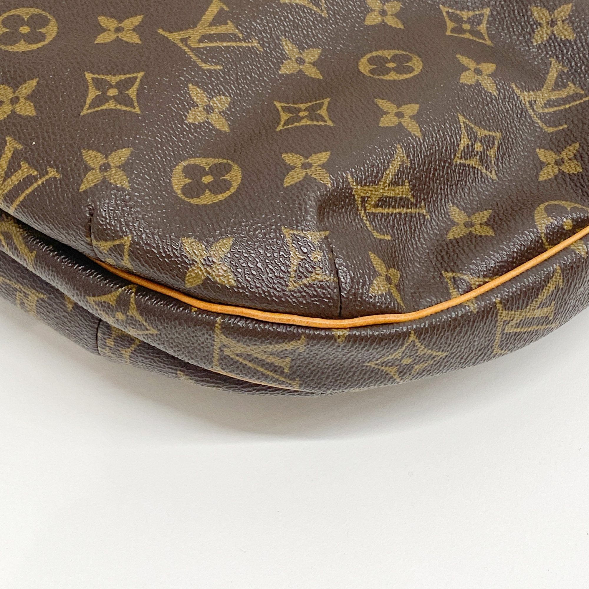 Monogram Brown Coated Canvas Shoulder Bag