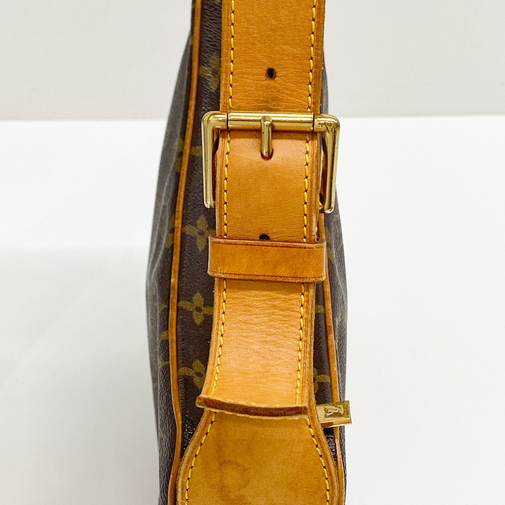 Monogram Brown Coated Canvas Shoulder Bag