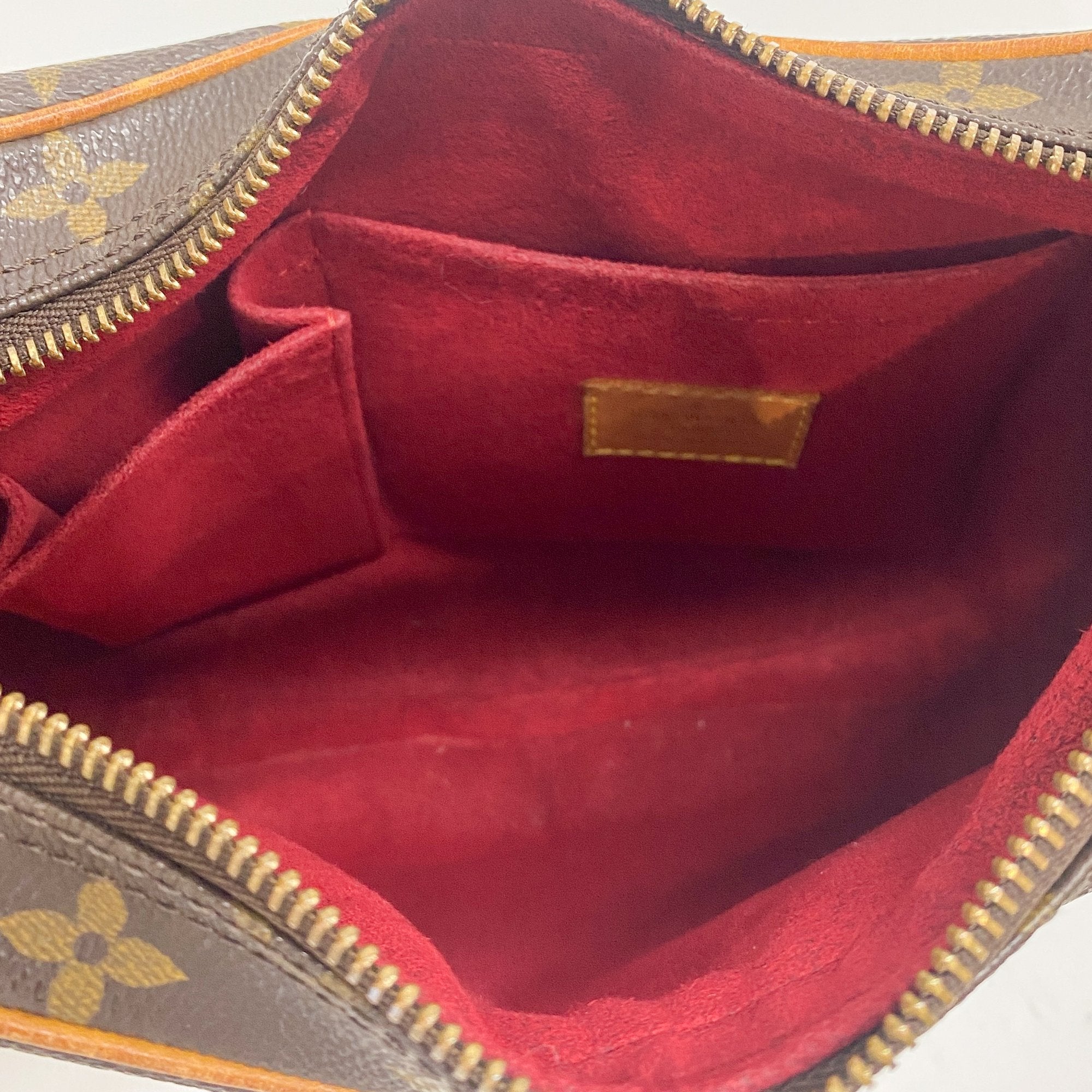 Monogram Brown Coated Canvas Shoulder Bag