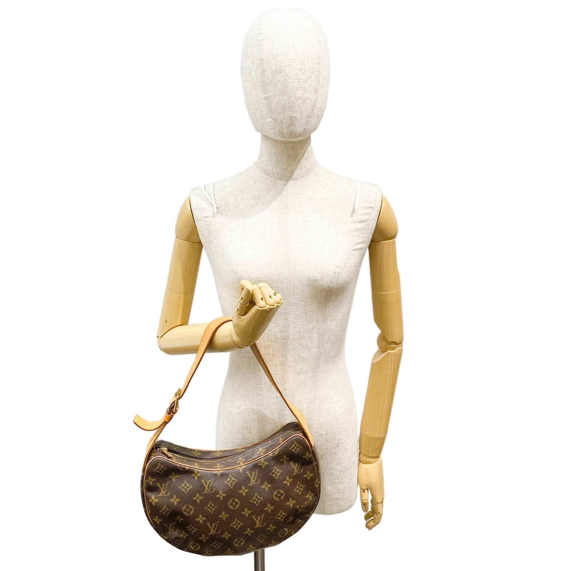 Monogram Brown Coated Canvas Shoulder Bag