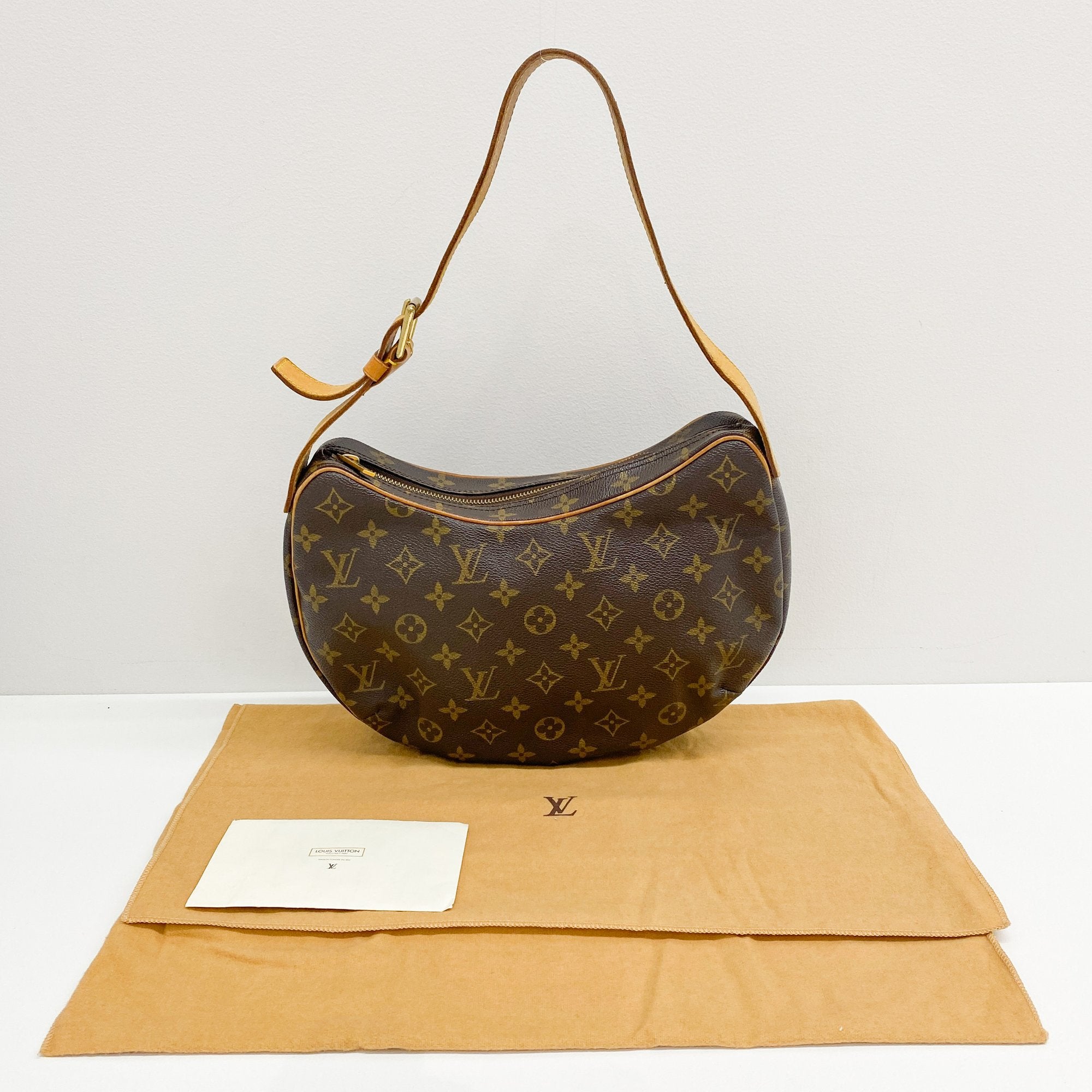 Monogram Brown Coated Canvas Shoulder Bag