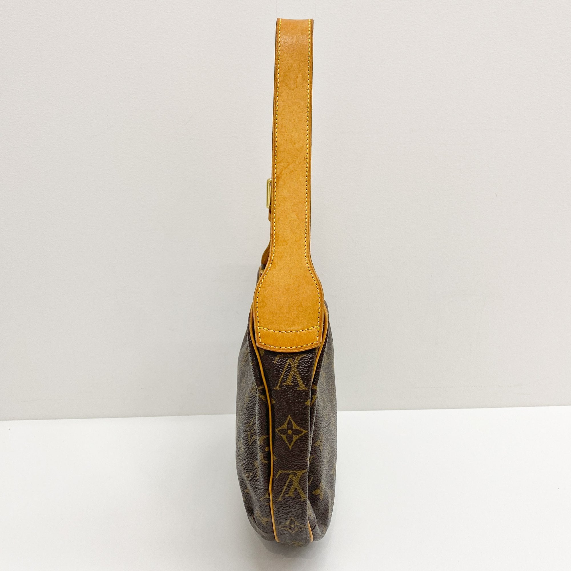 Monogram Brown Coated Canvas Shoulder Bag