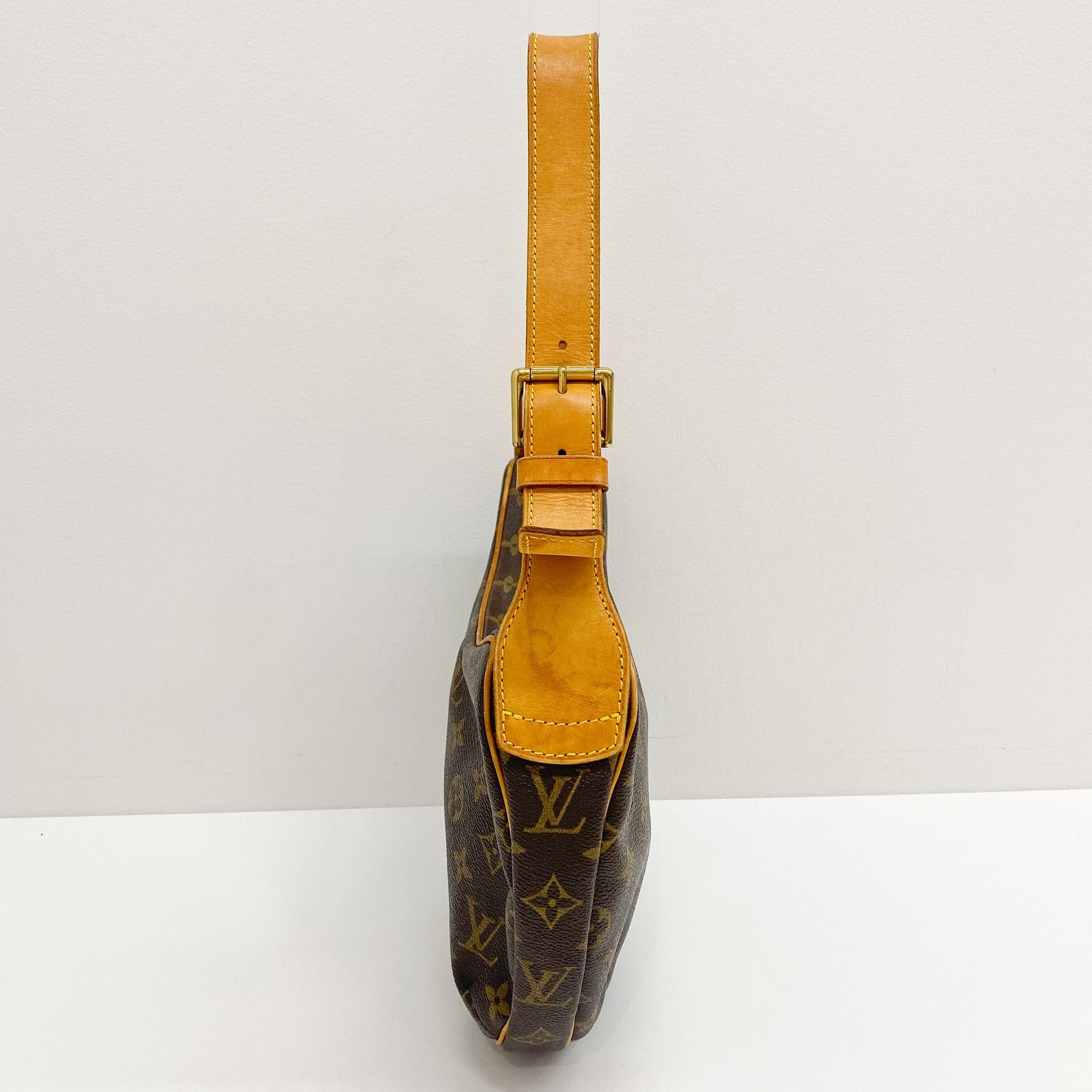 Monogram Brown Coated Canvas Shoulder Bag