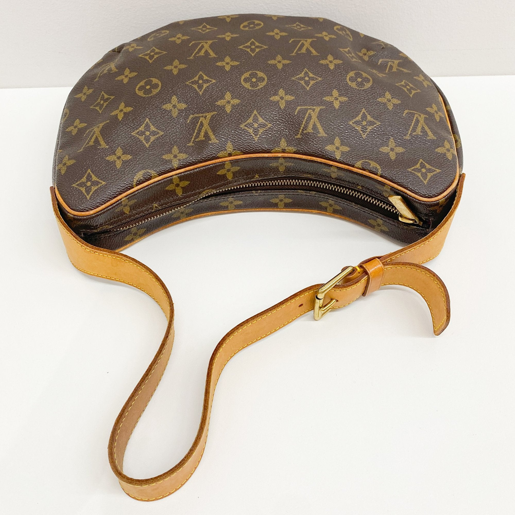 Monogram Brown Coated Canvas Shoulder Bag