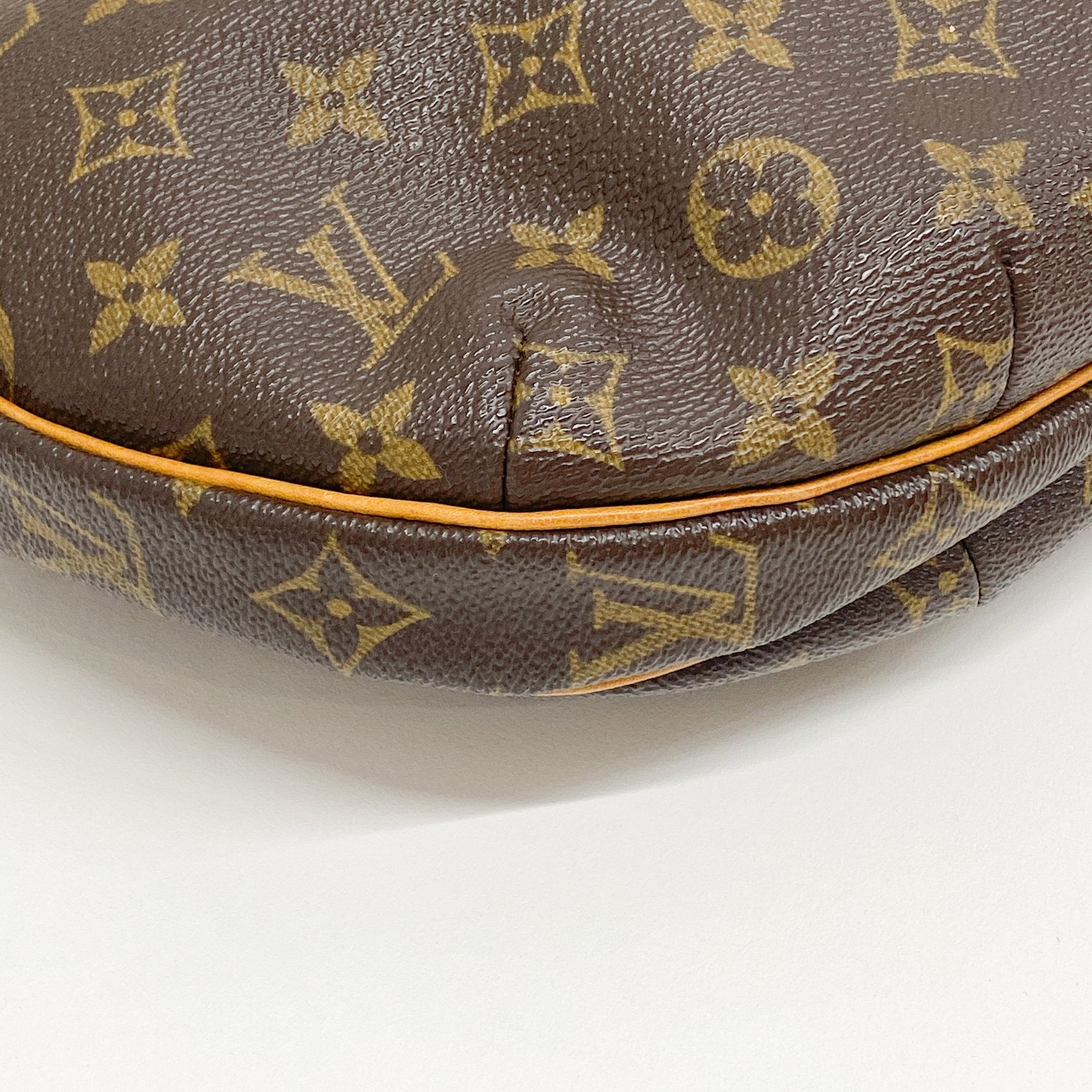 Monogram Brown Coated Canvas Shoulder Bag