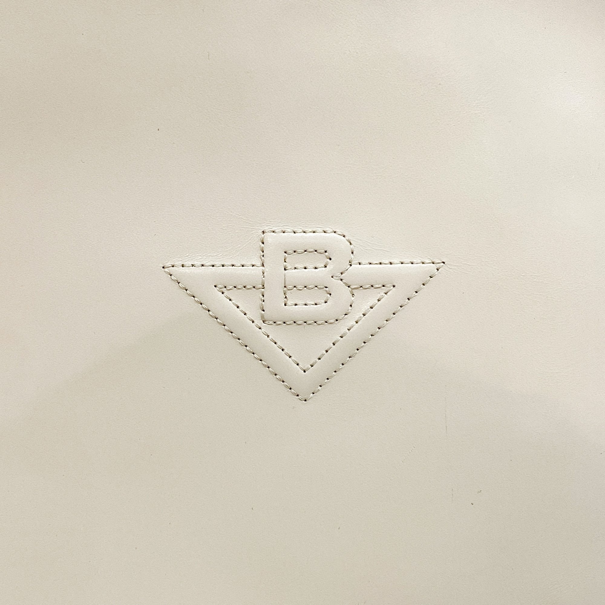 Beige Leather Shoulder Bag