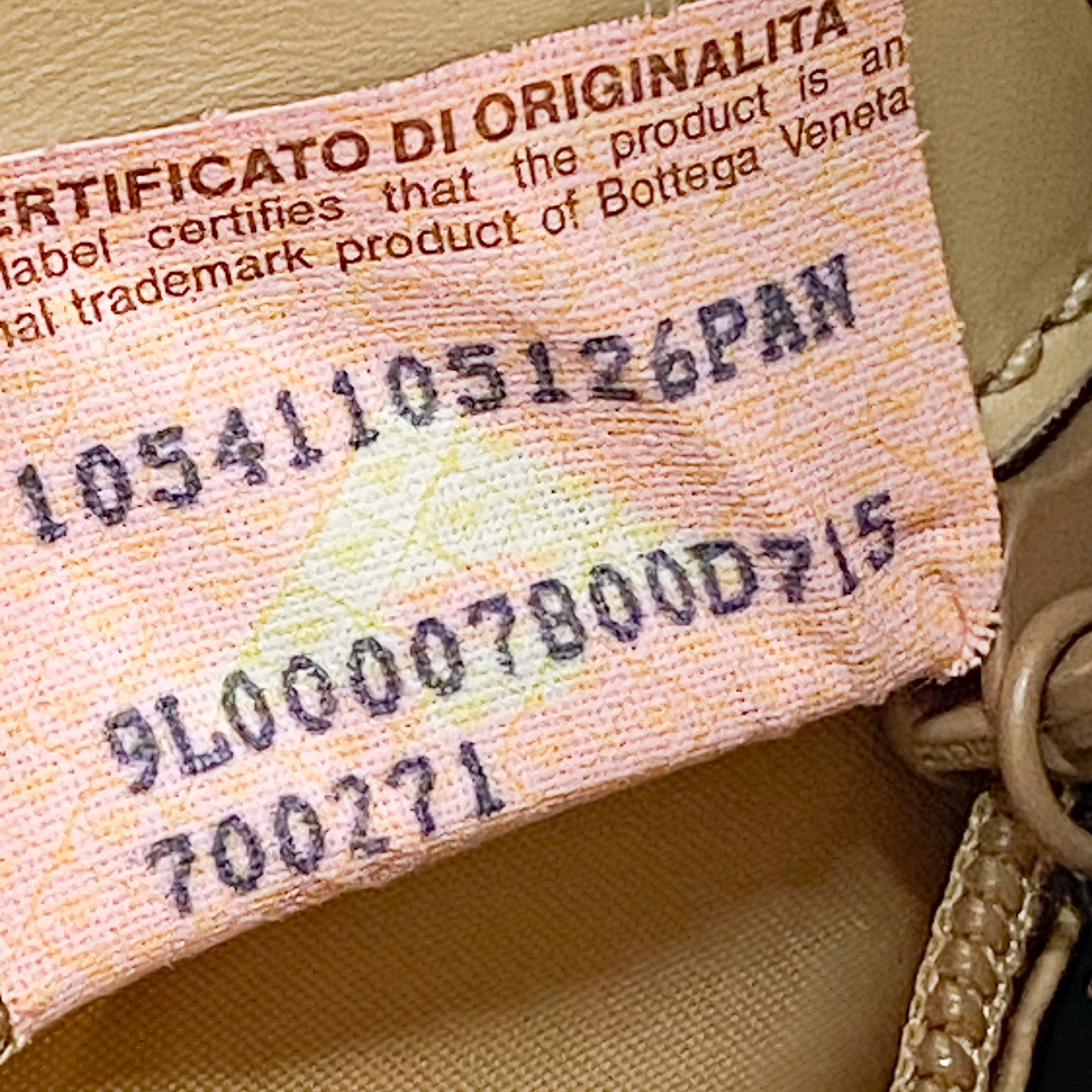 Beige Leather Shoulder Bag