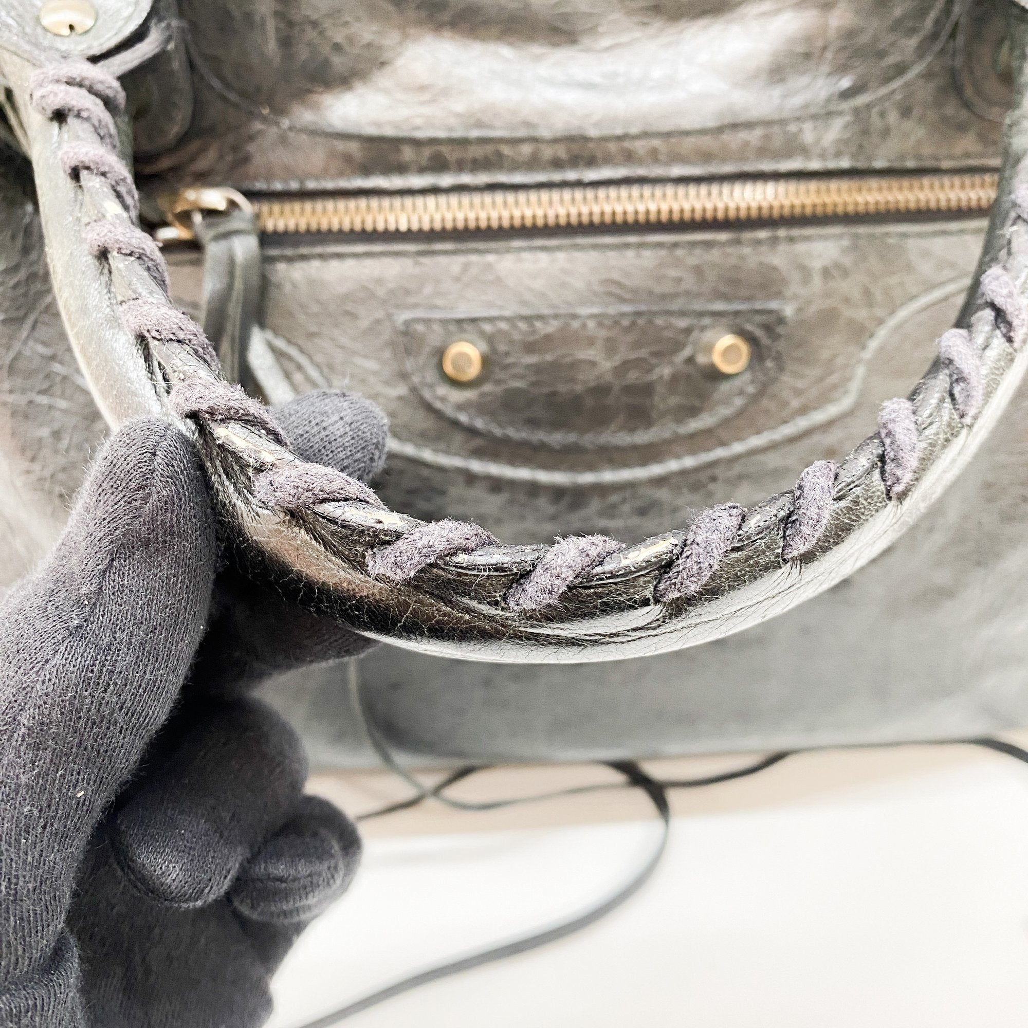 The City Black Leather Two Way Bag