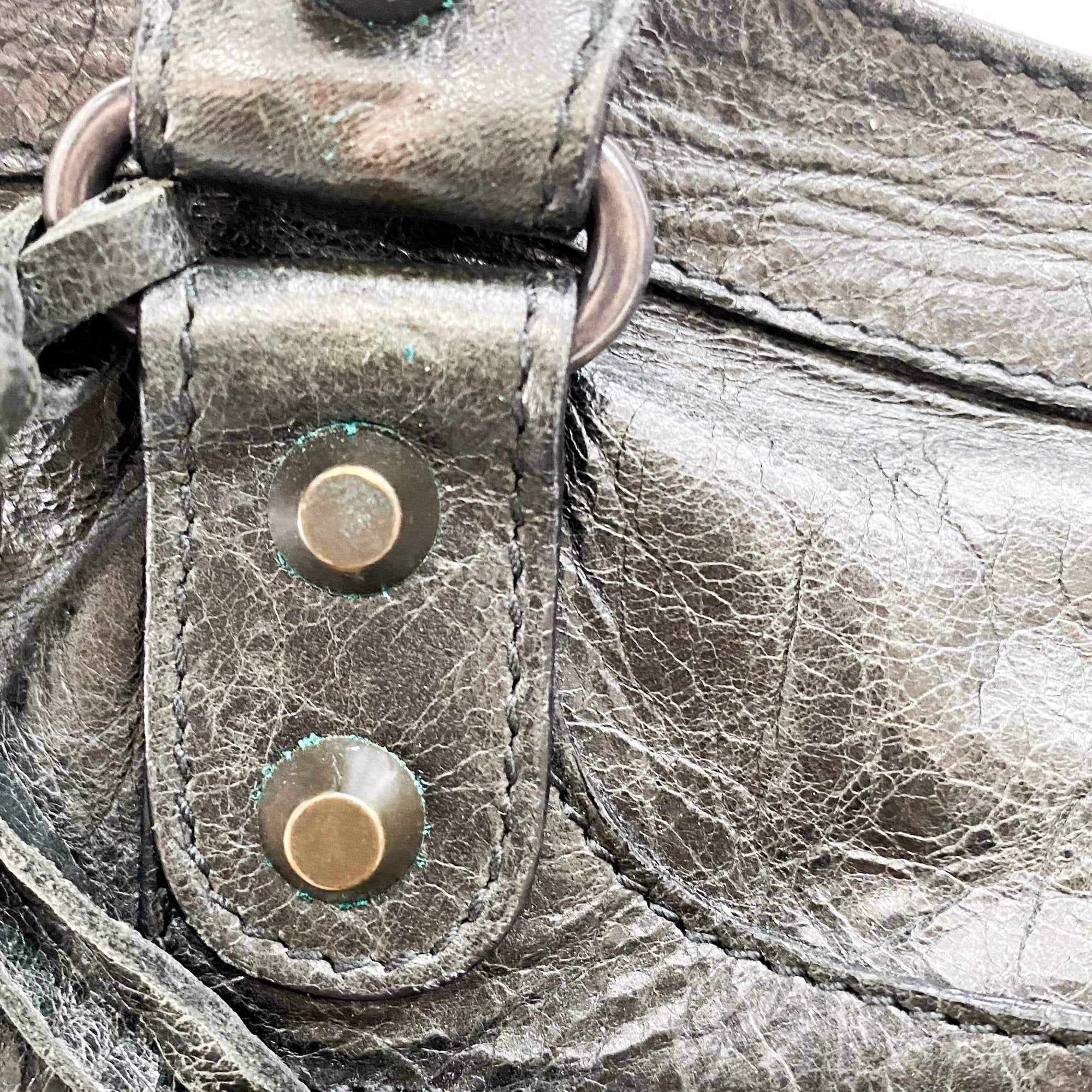 The City Black Leather Two Way Bag