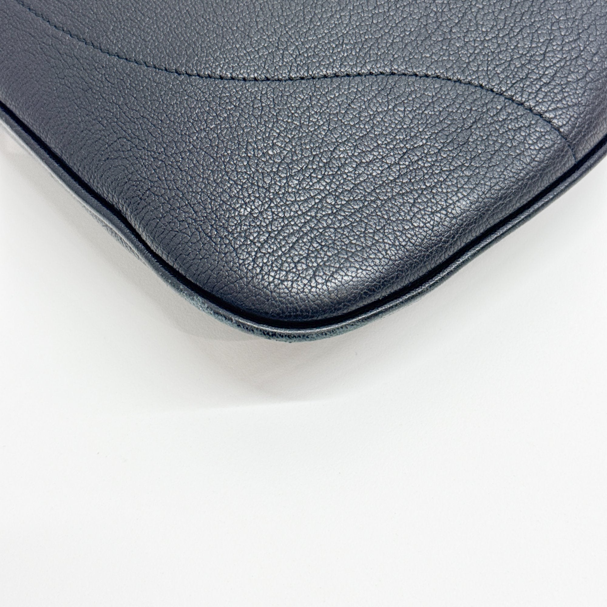 Black Leather Hobo Bag