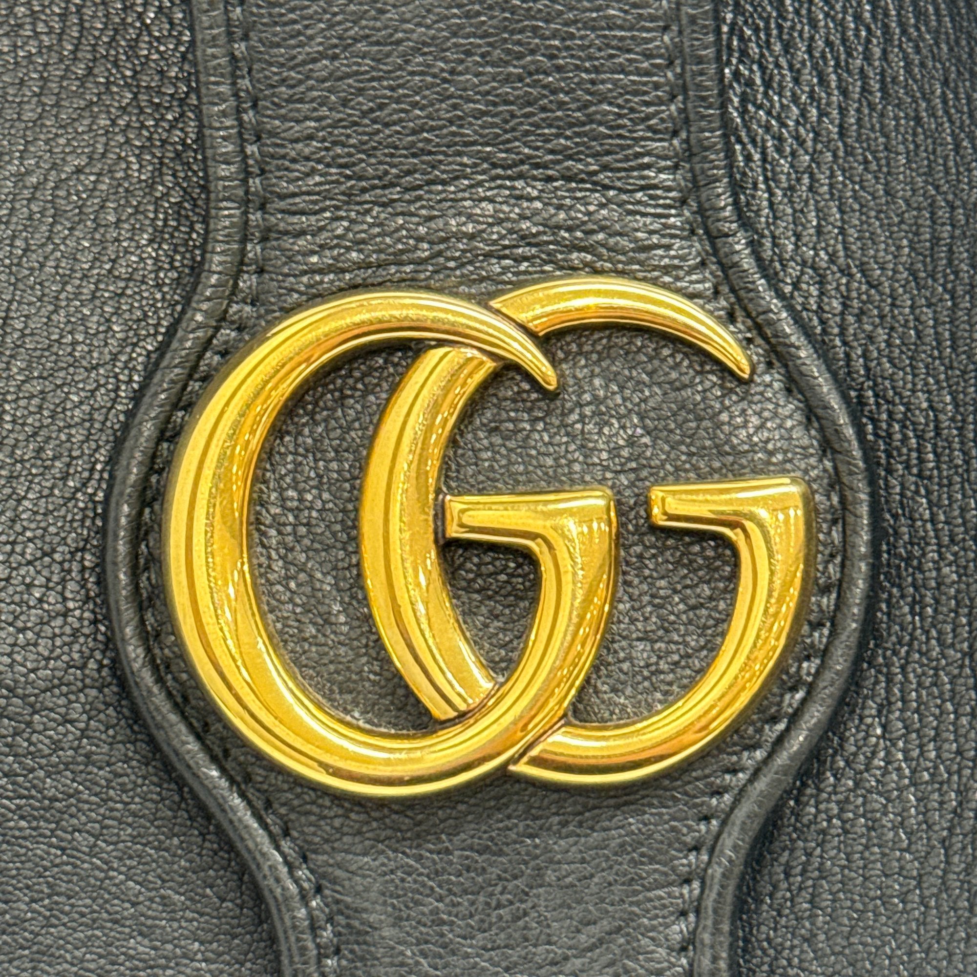 Black Leather Hobo Bag