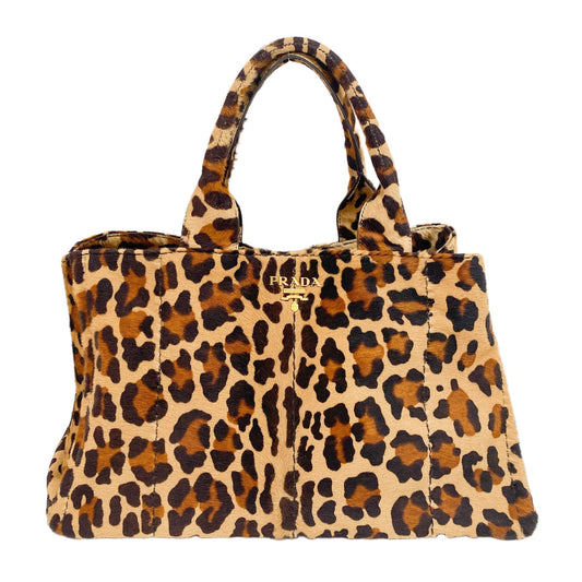 Jaguar Print Pony Hair Shoulder Bag