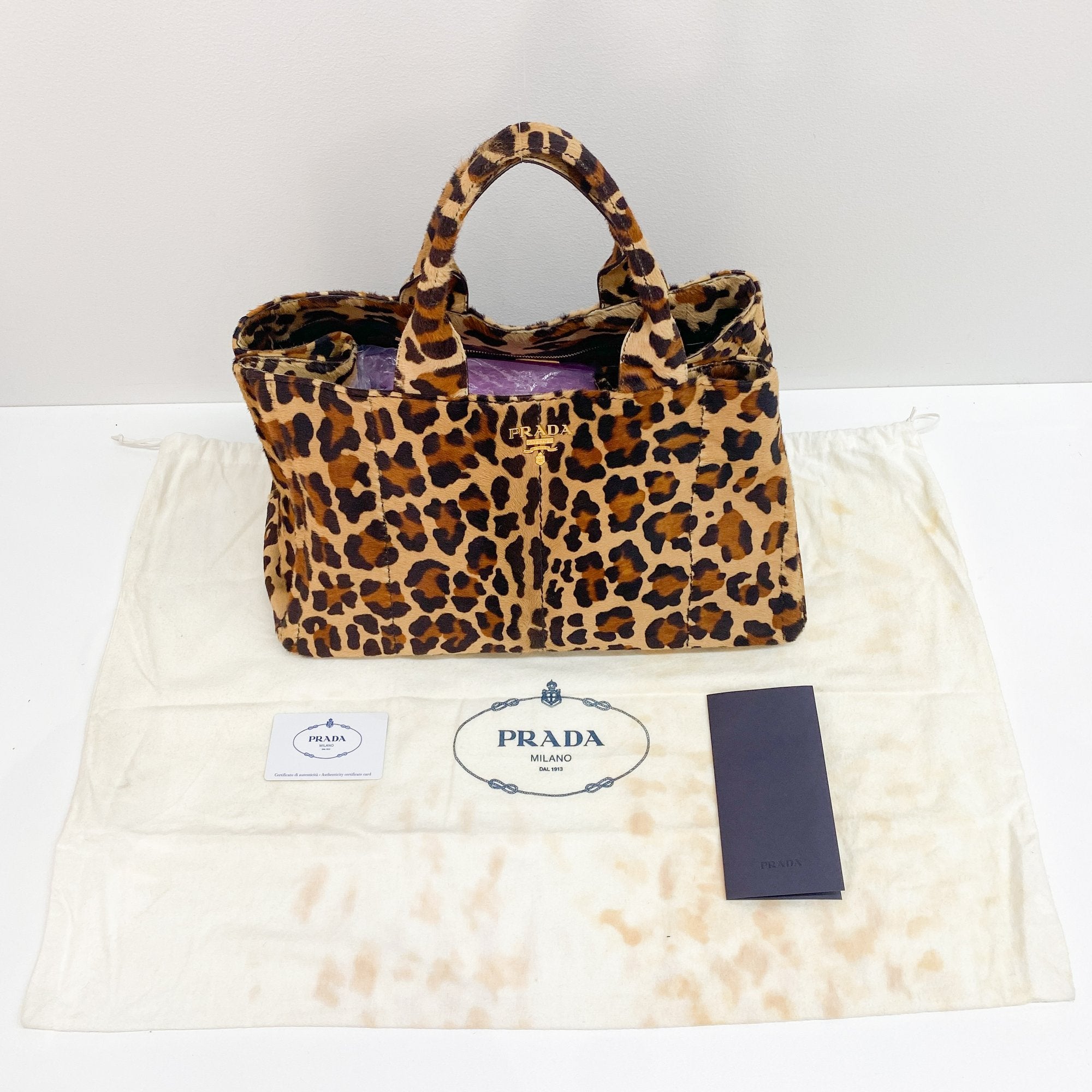 Jaguar Print Pony Hair Shoulder Bag
