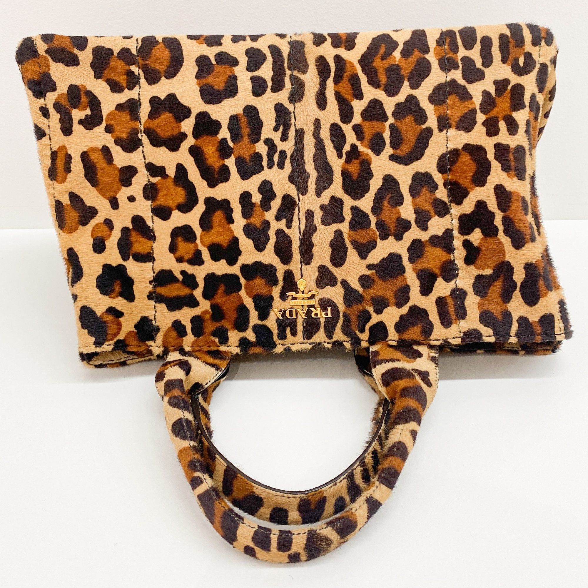 Jaguar Print Pony Hair Shoulder Bag