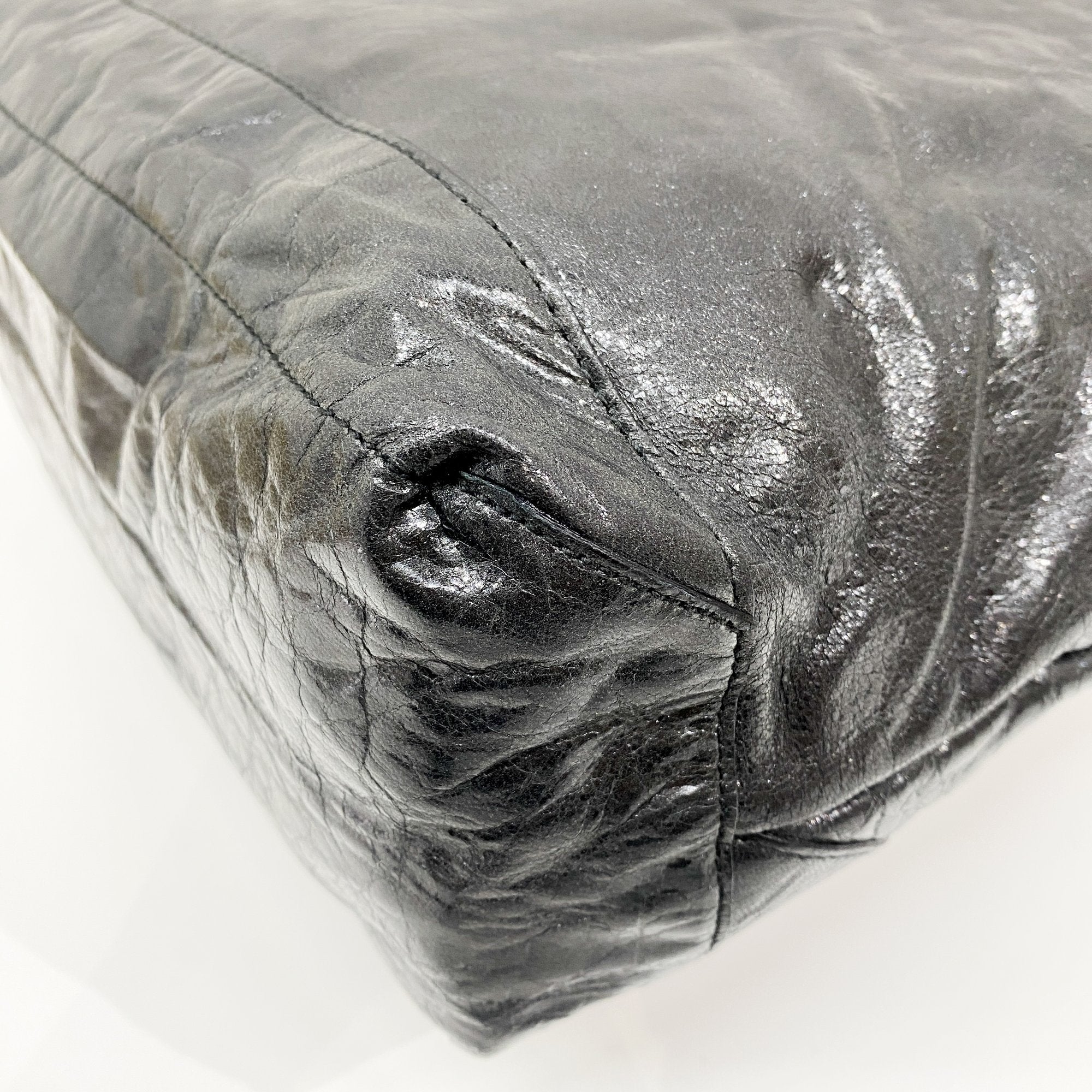 The Day Black Calfskin Leather Shoulder Bag