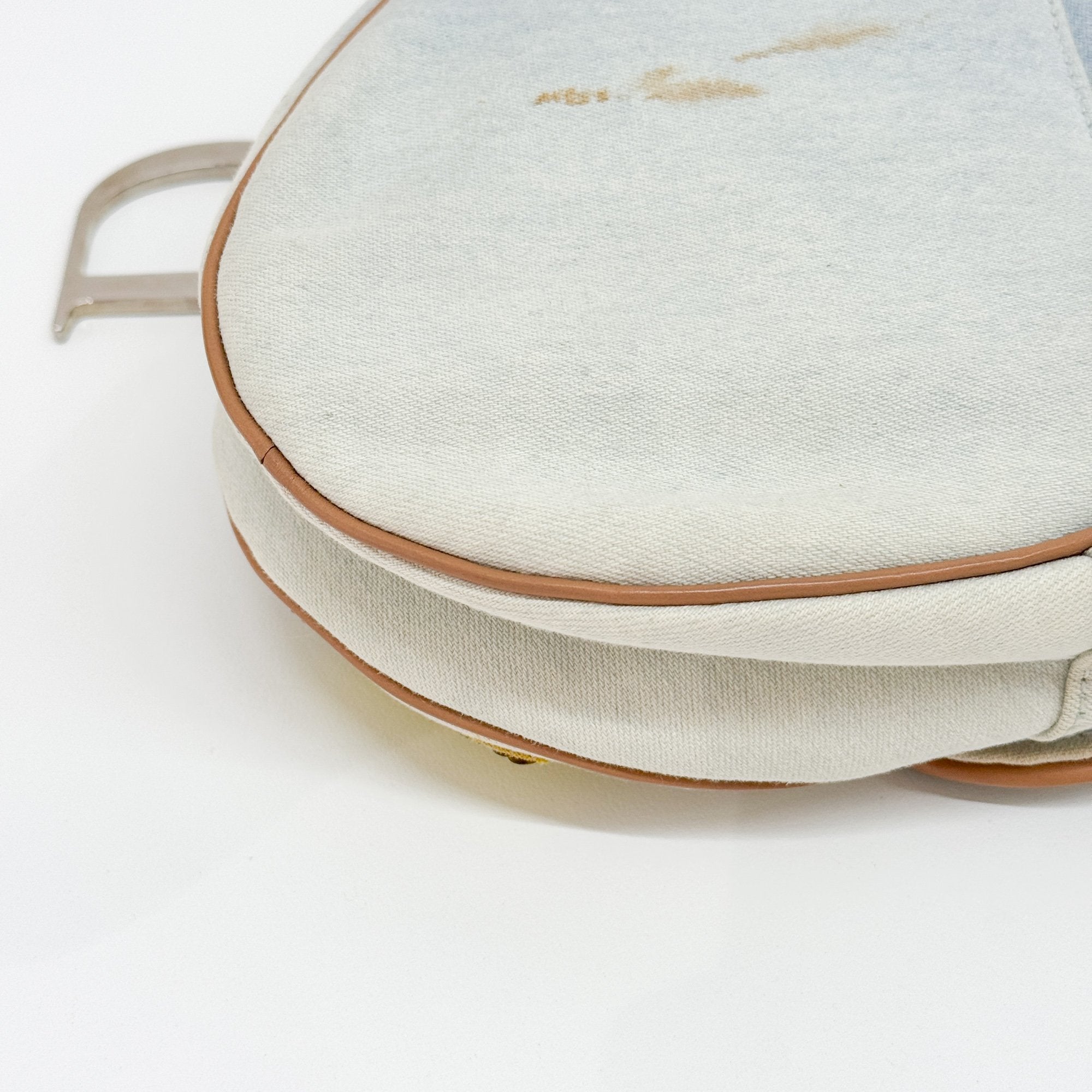 Miss Diorella Saddle Patches Blue Denim Shoulder Bag