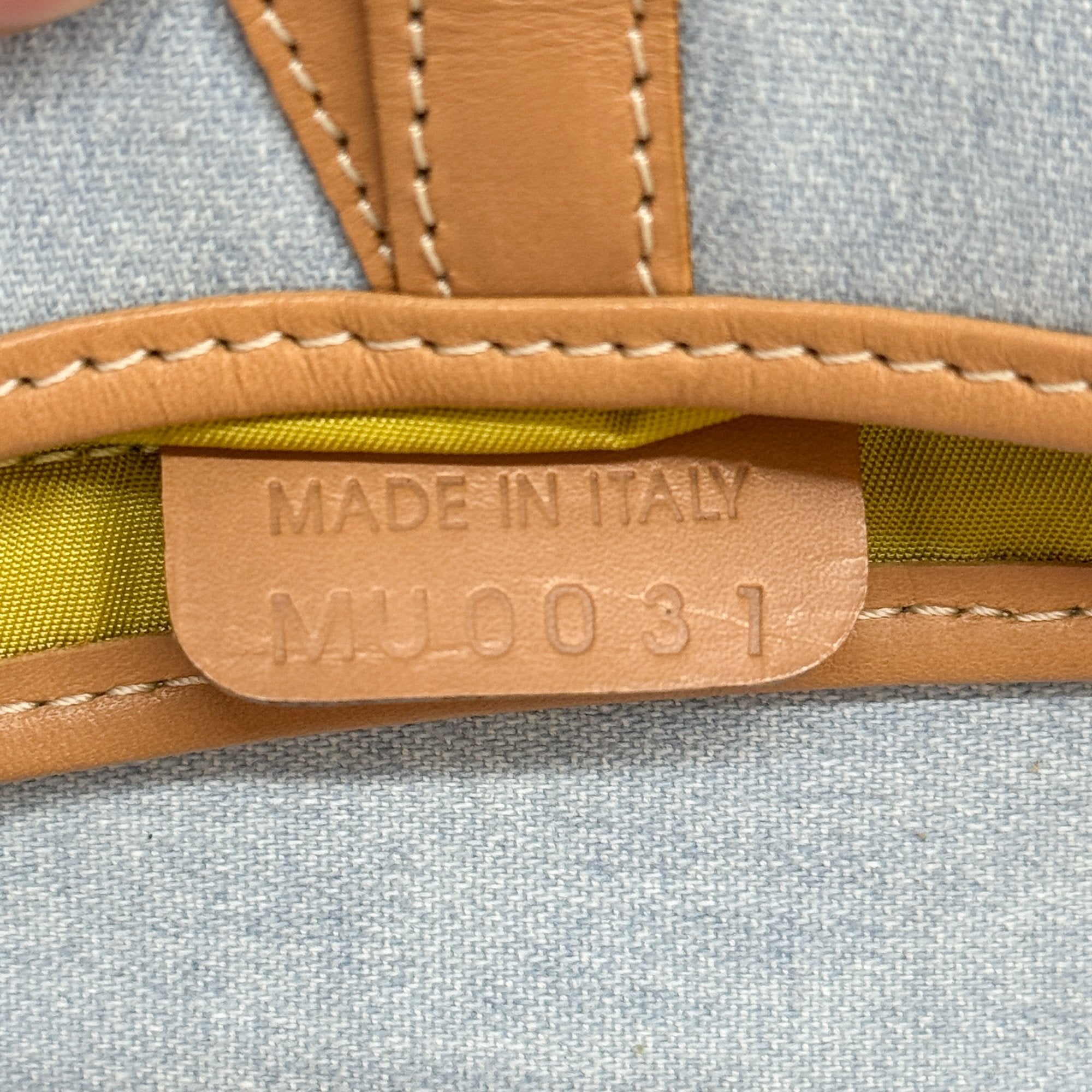 Miss Diorella Saddle Patches Blue Denim Shoulder Bag