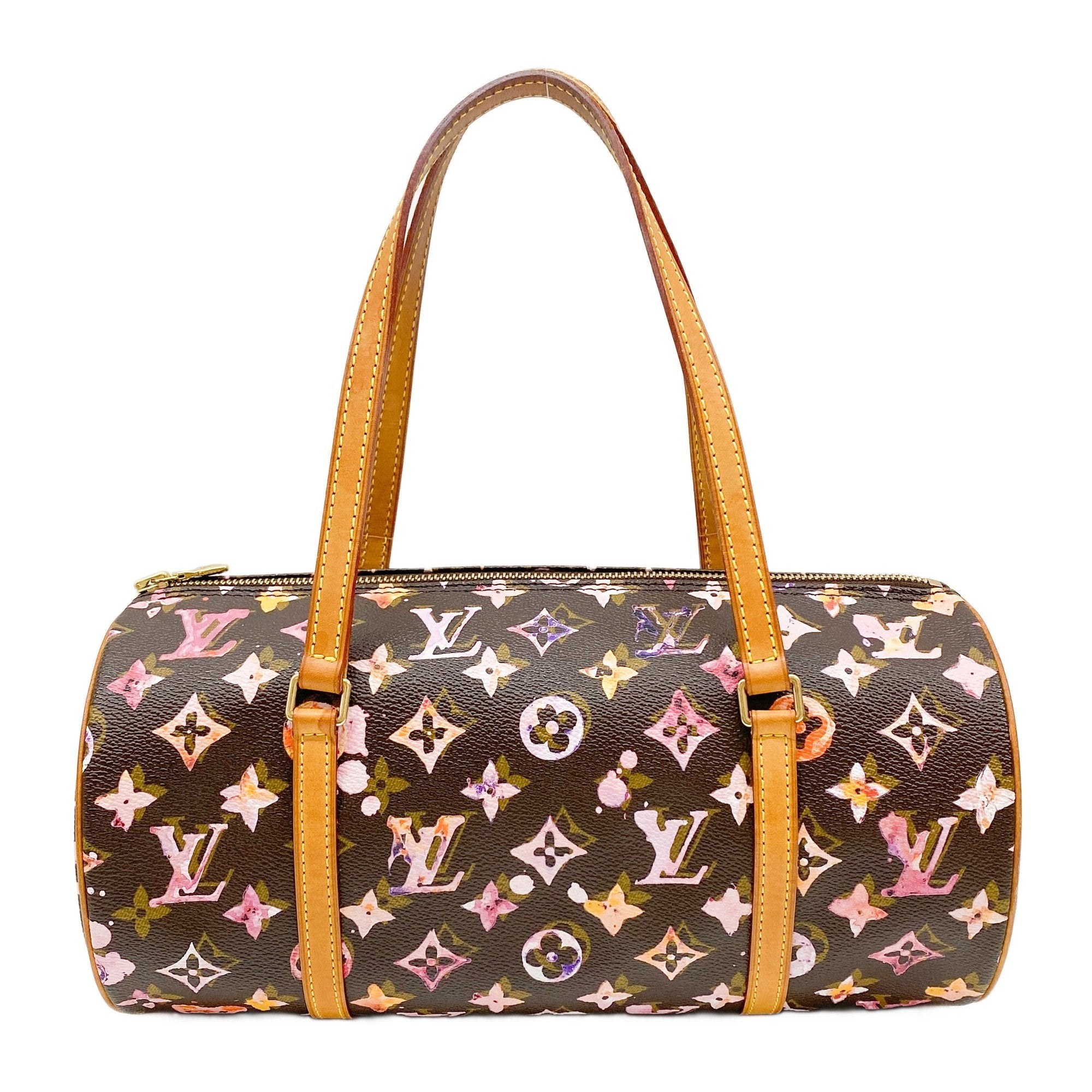 Papillon Watercolour Brown Monogram Shoulder Bag