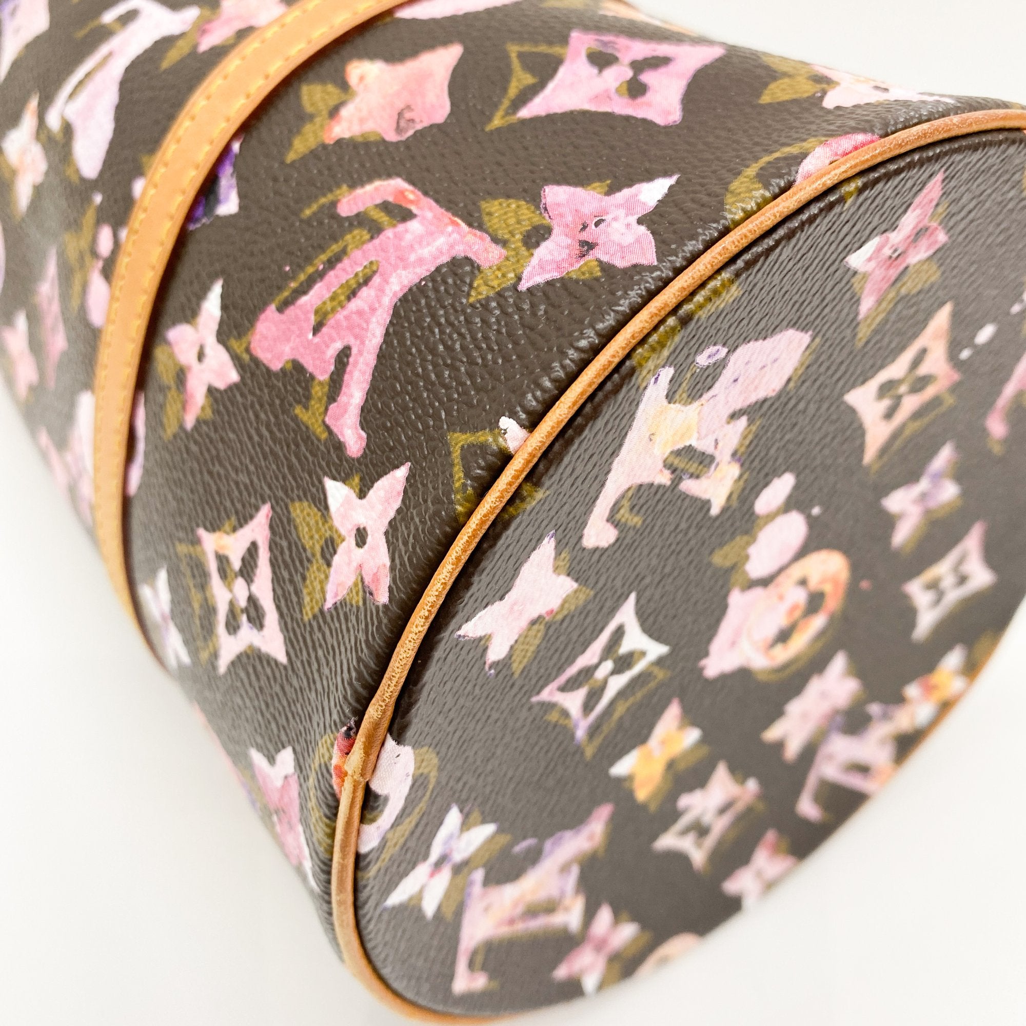 Papillon Watercolour Brown Monogram Shoulder Bag