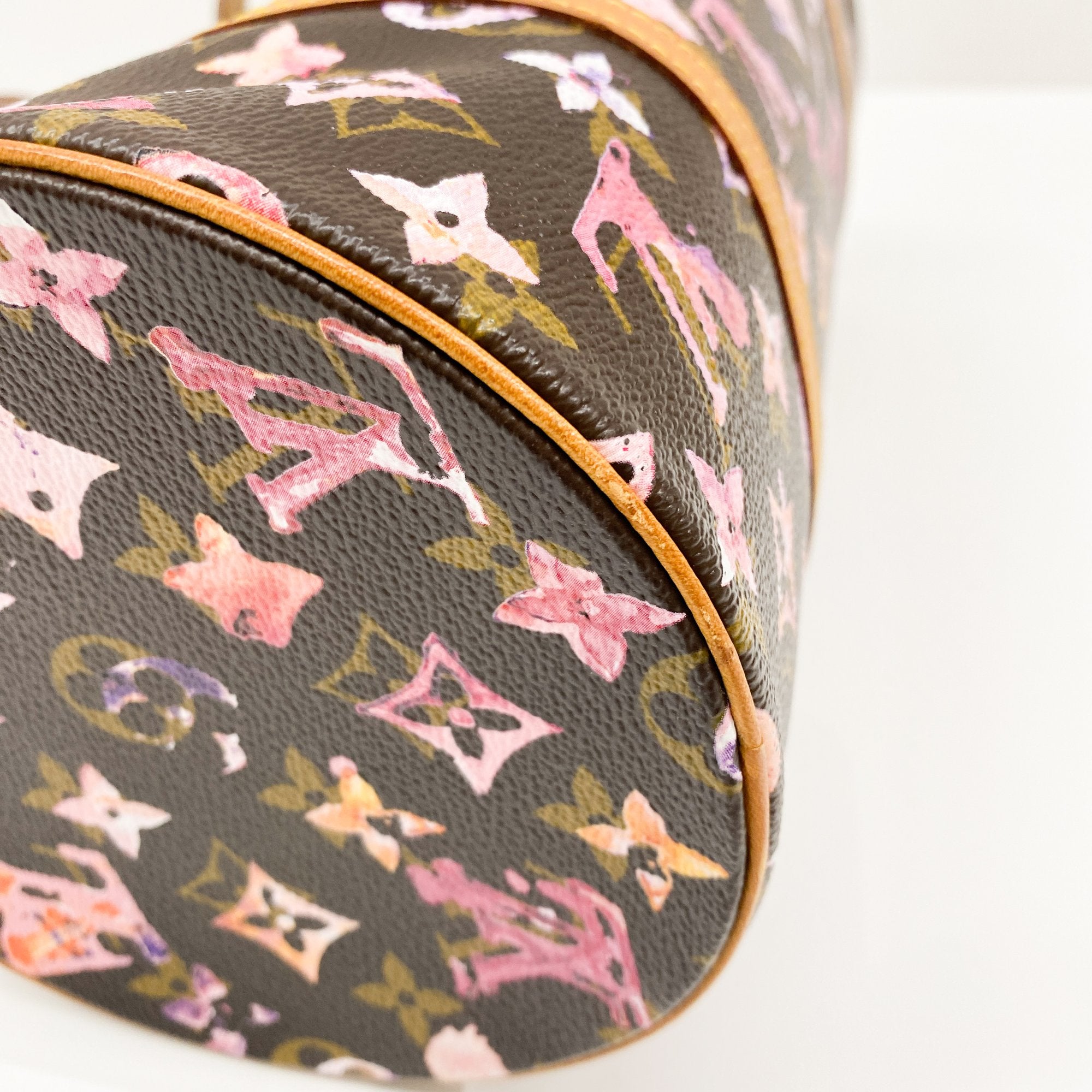 Papillon Watercolour Brown Monogram Shoulder Bag