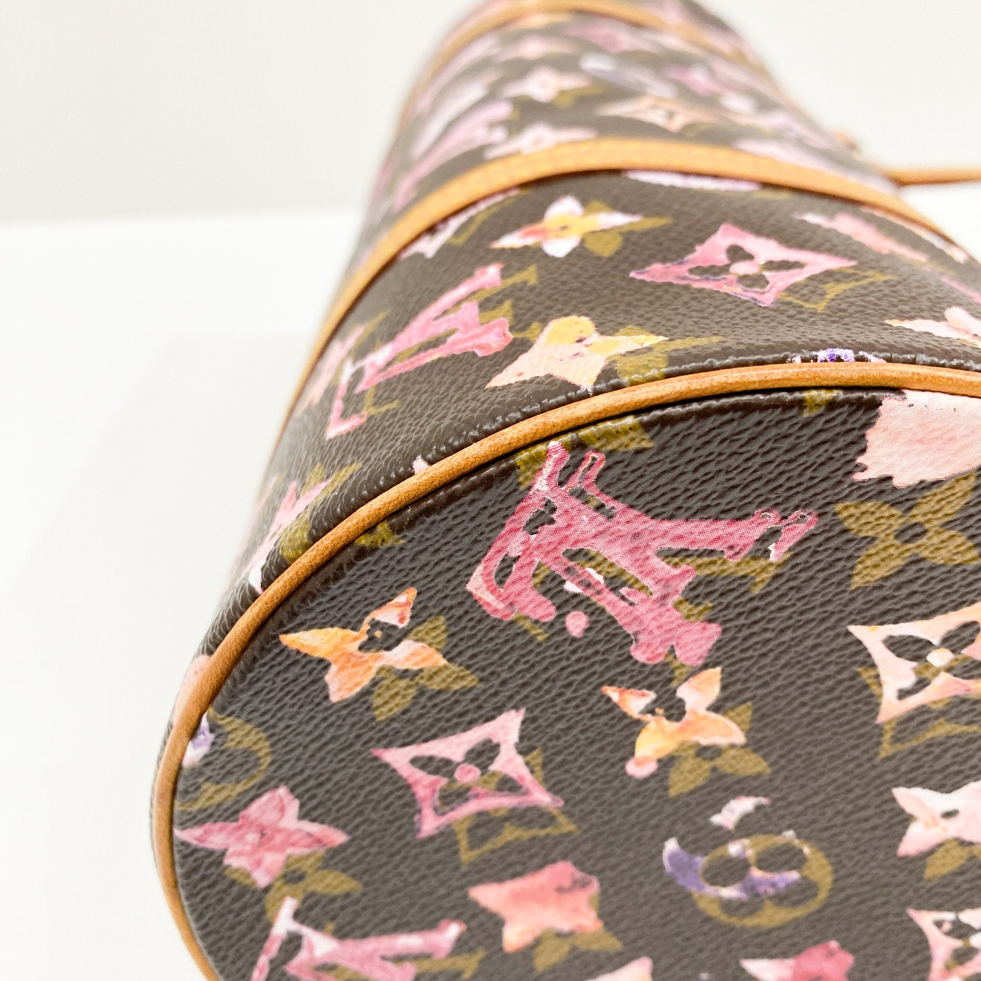 Papillon Watercolour Brown Monogram Shoulder Bag