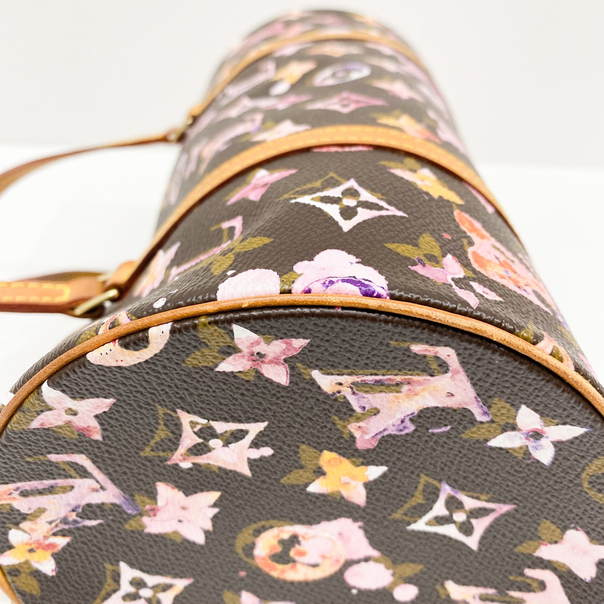 Papillon Watercolour Brown Monogram Shoulder Bag