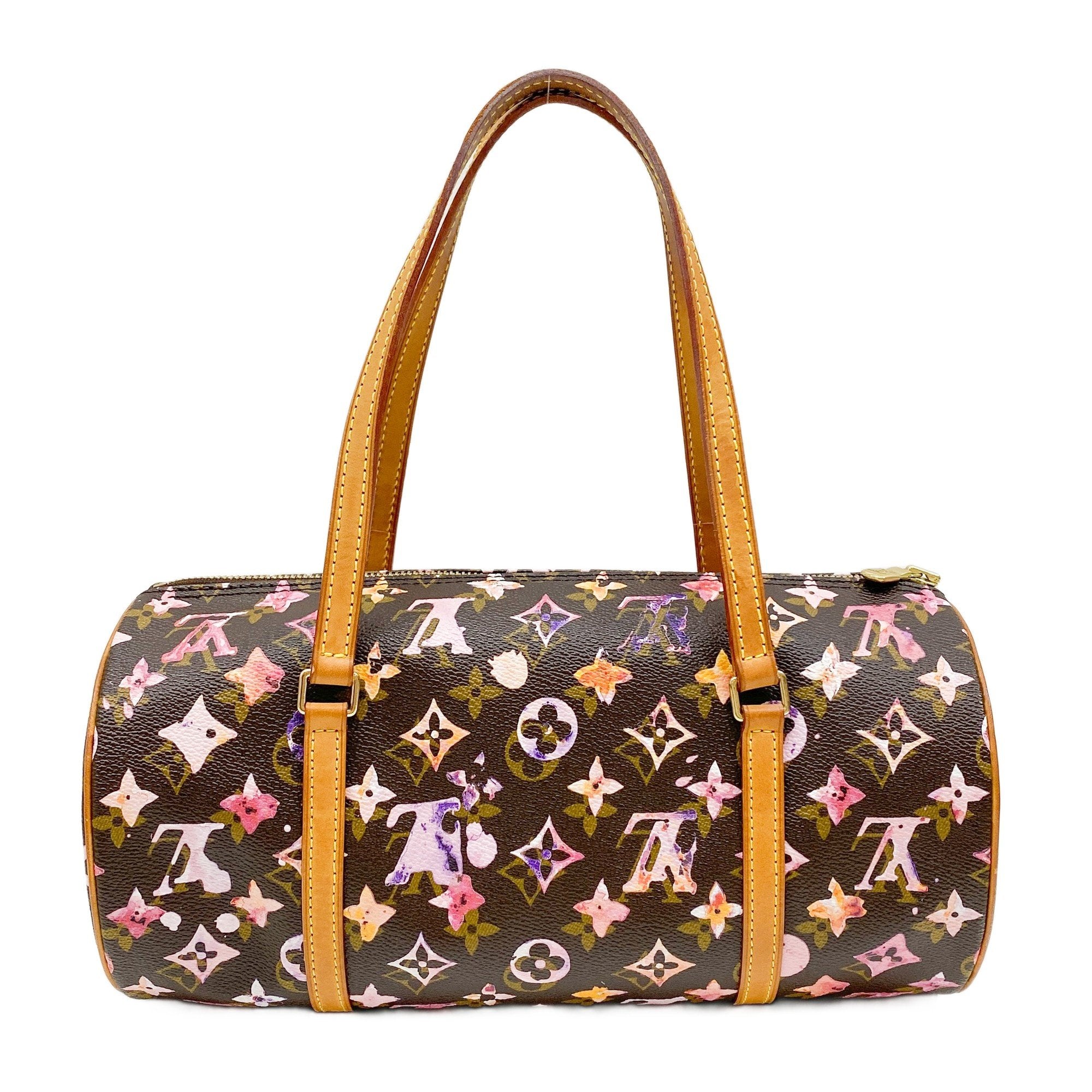 Papillon Watercolour Brown Monogram Shoulder Bag
