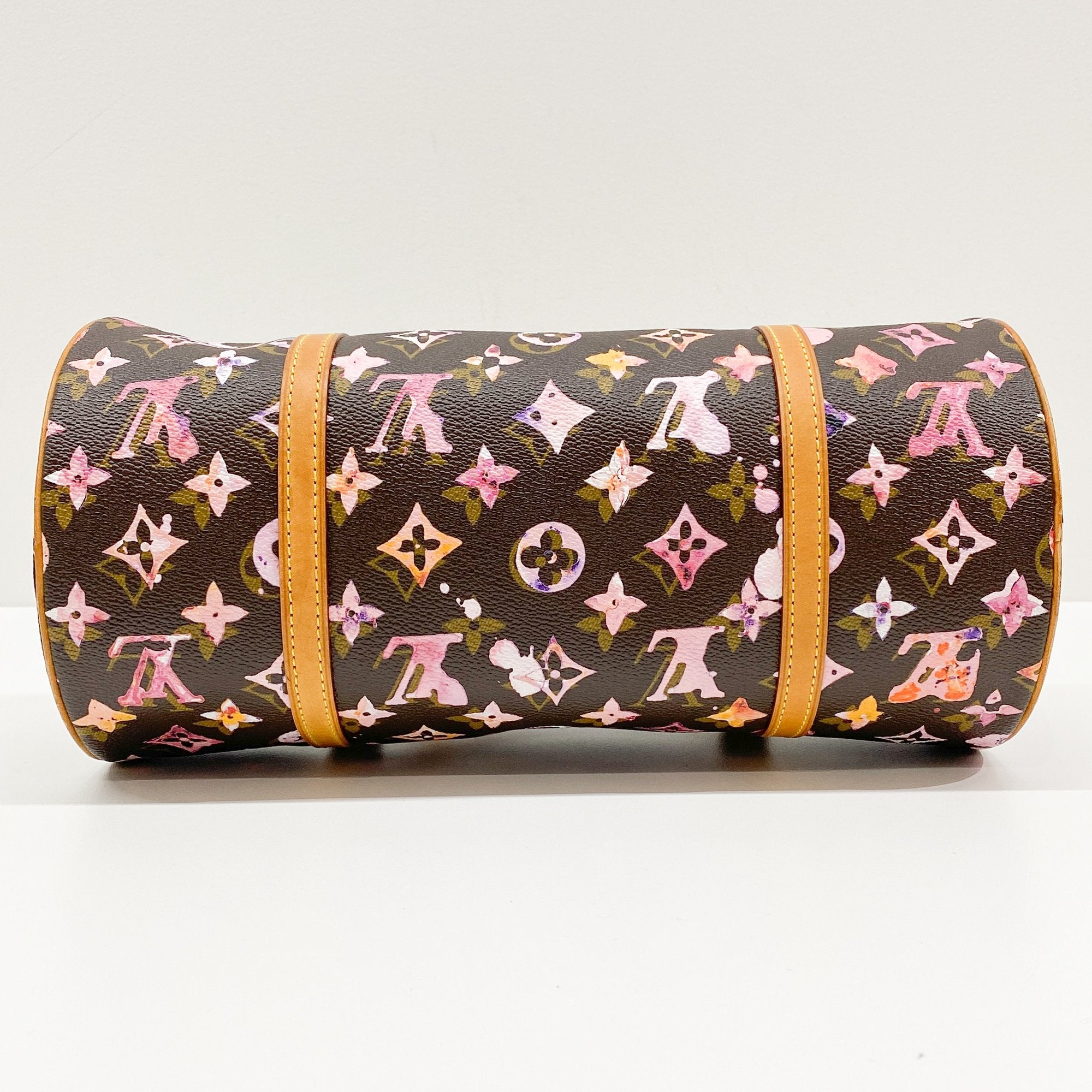 Papillon Watercolour Brown Monogram Shoulder Bag