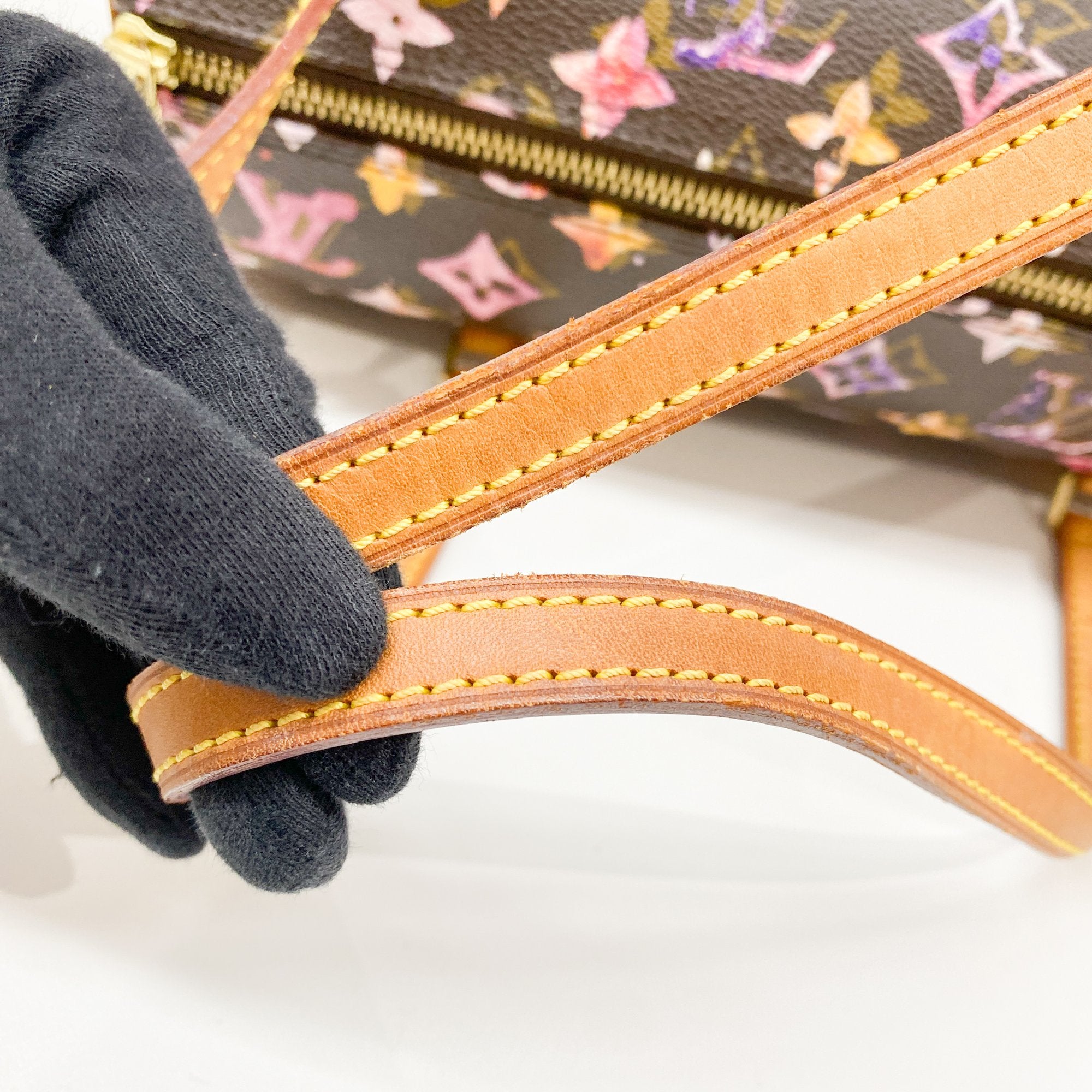 Papillon Watercolour Brown Monogram Shoulder Bag