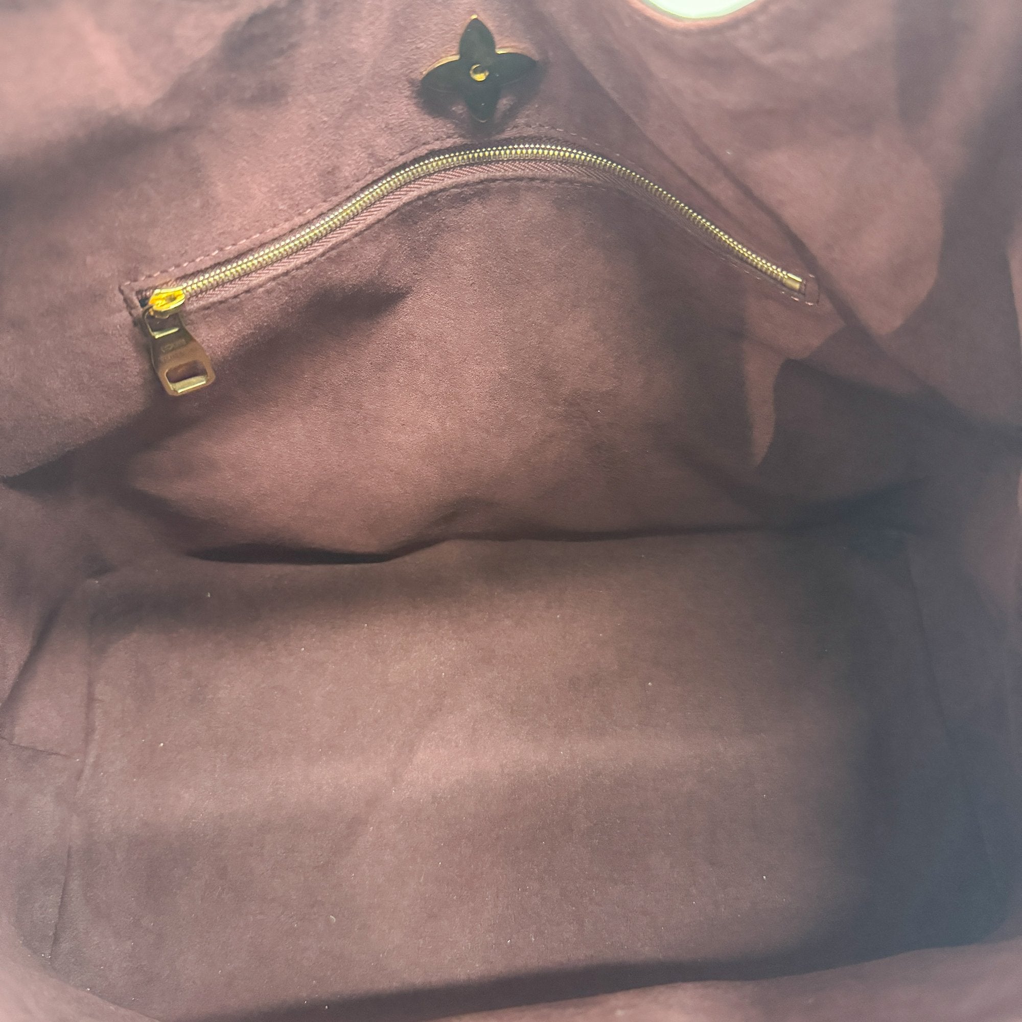 Flower Brown Monogram Hobo Bag