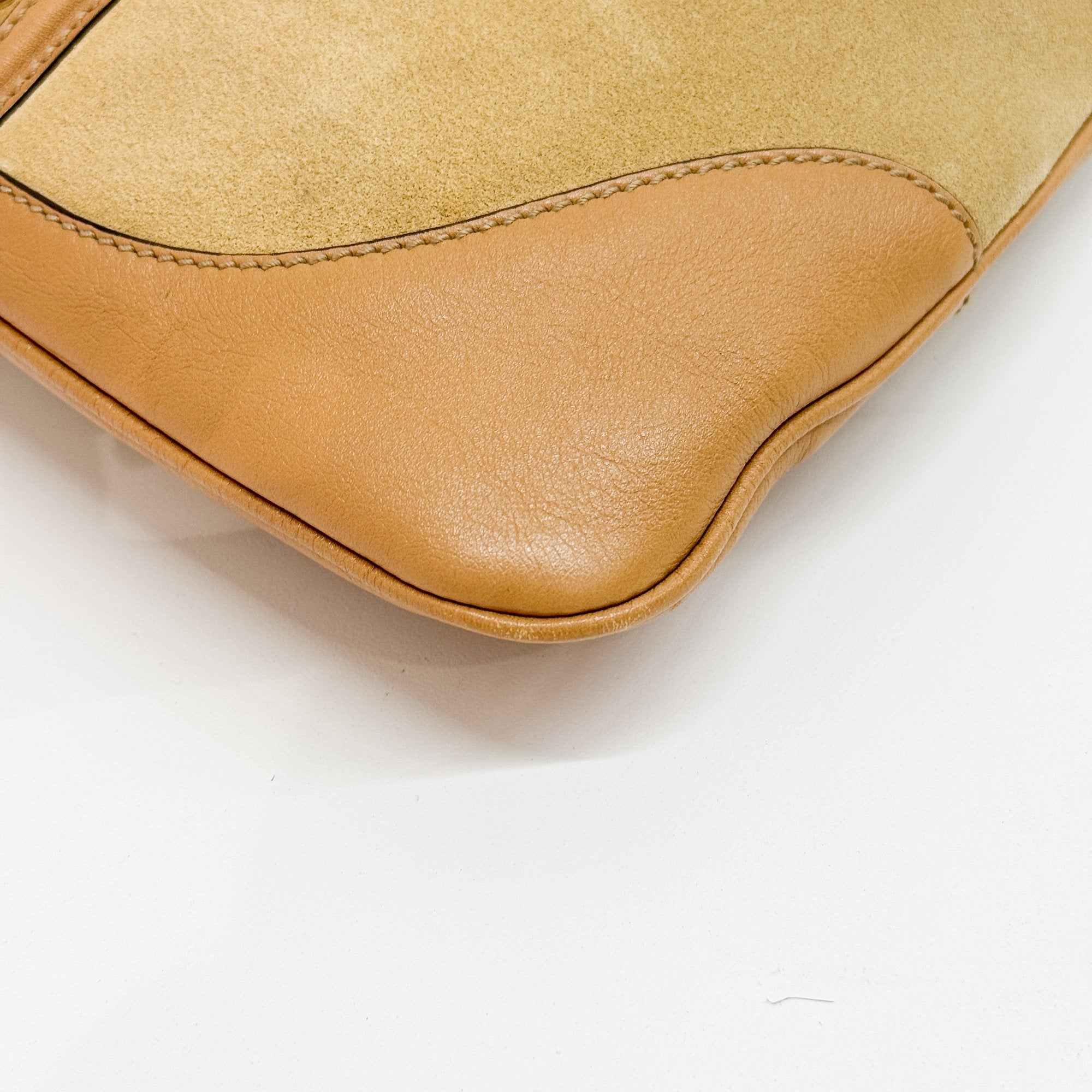 Jackie Brown Studded Suede Shoulder Bag