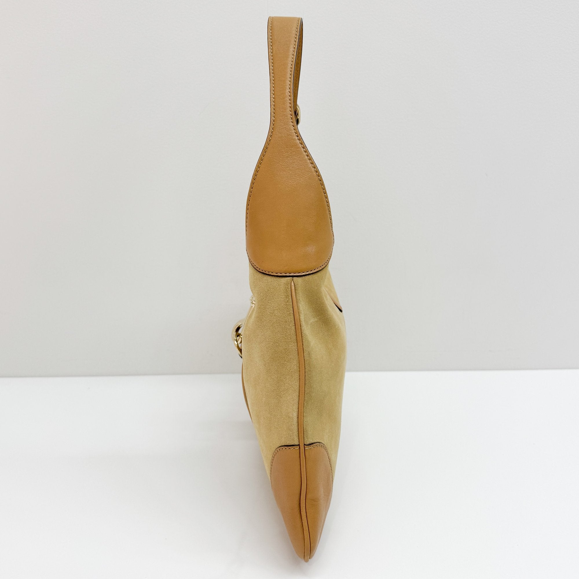 Jackie Brown Studded Suede Shoulder Bag