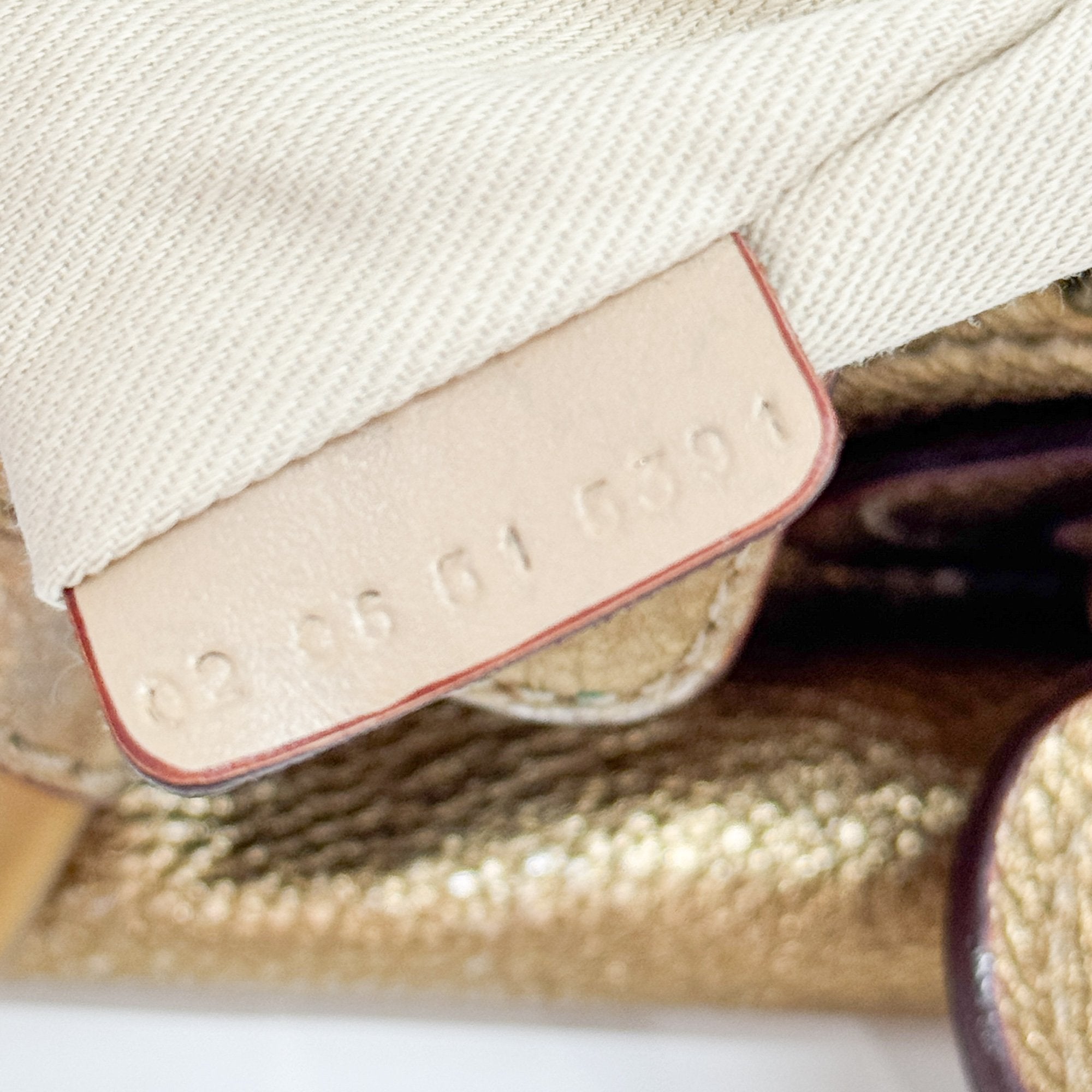 Paddington Gold Leather Shoulder Bag