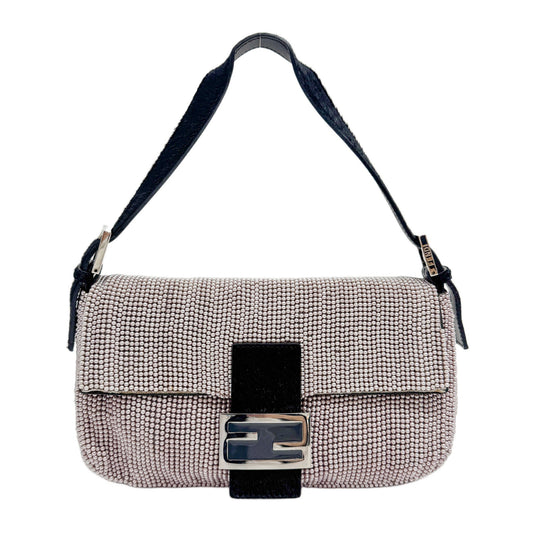 Baguette Pink Beads Shoulder Bag