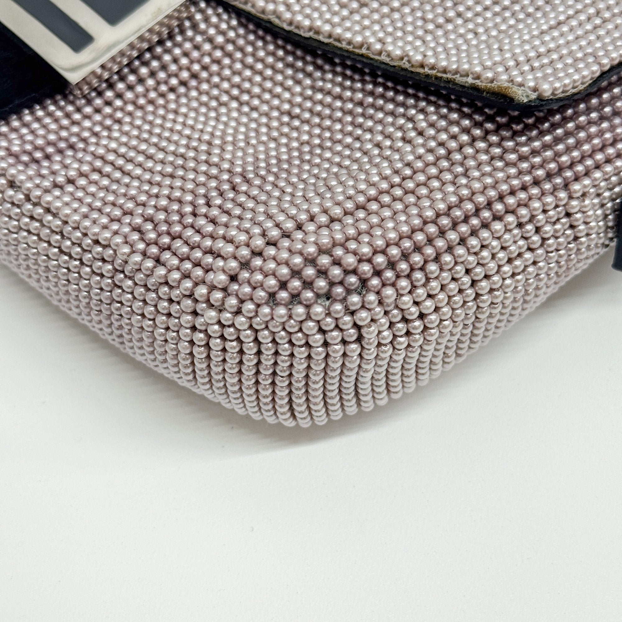 Baguette Pink Beads Shoulder Bag