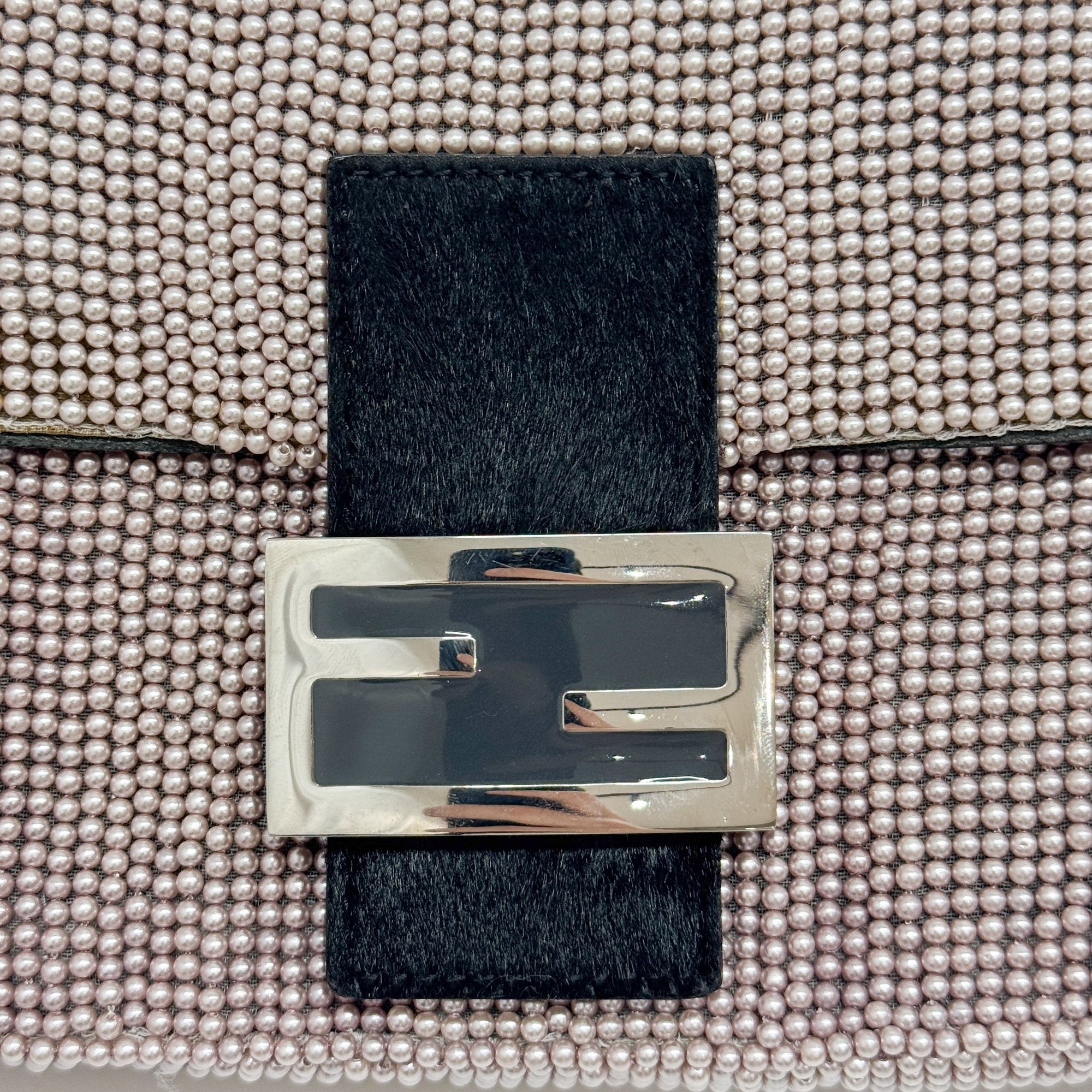 Baguette Pink Beads Shoulder Bag