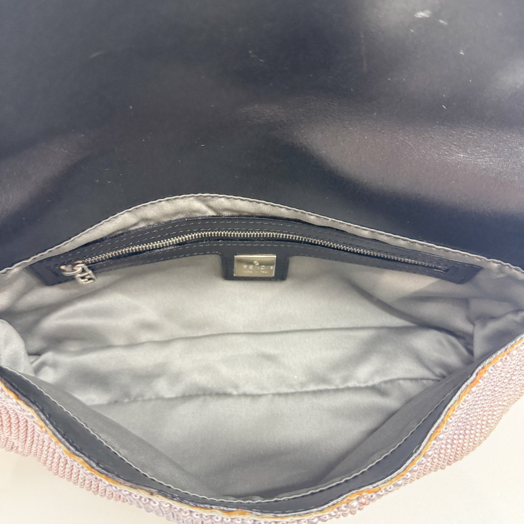 Baguette Pink Beads Shoulder Bag