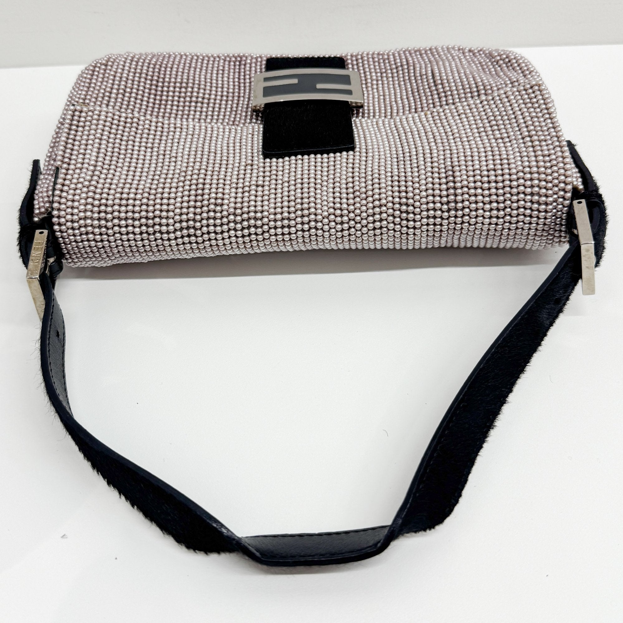 Baguette Pink Beads Shoulder Bag