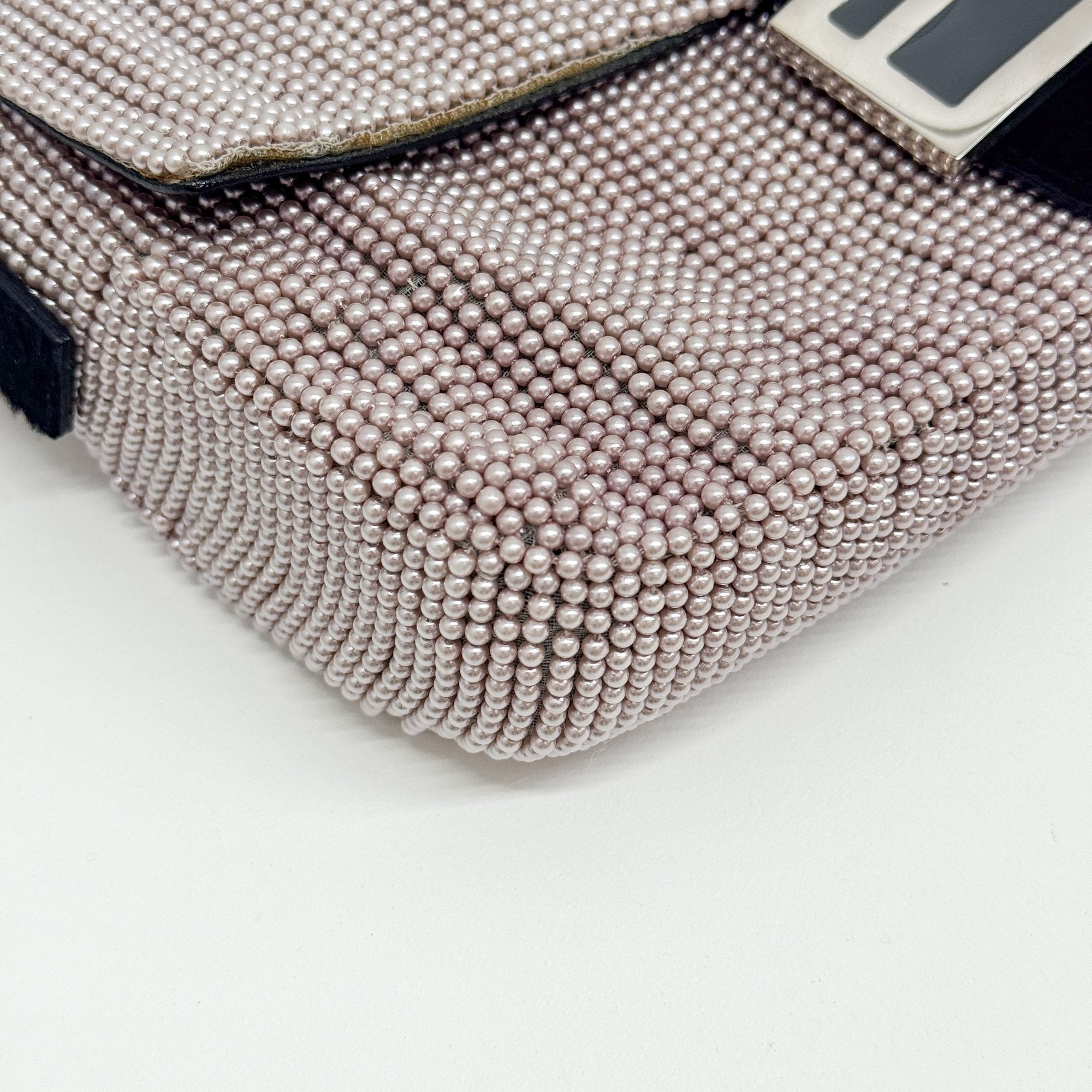 Baguette Pink Beads Shoulder Bag