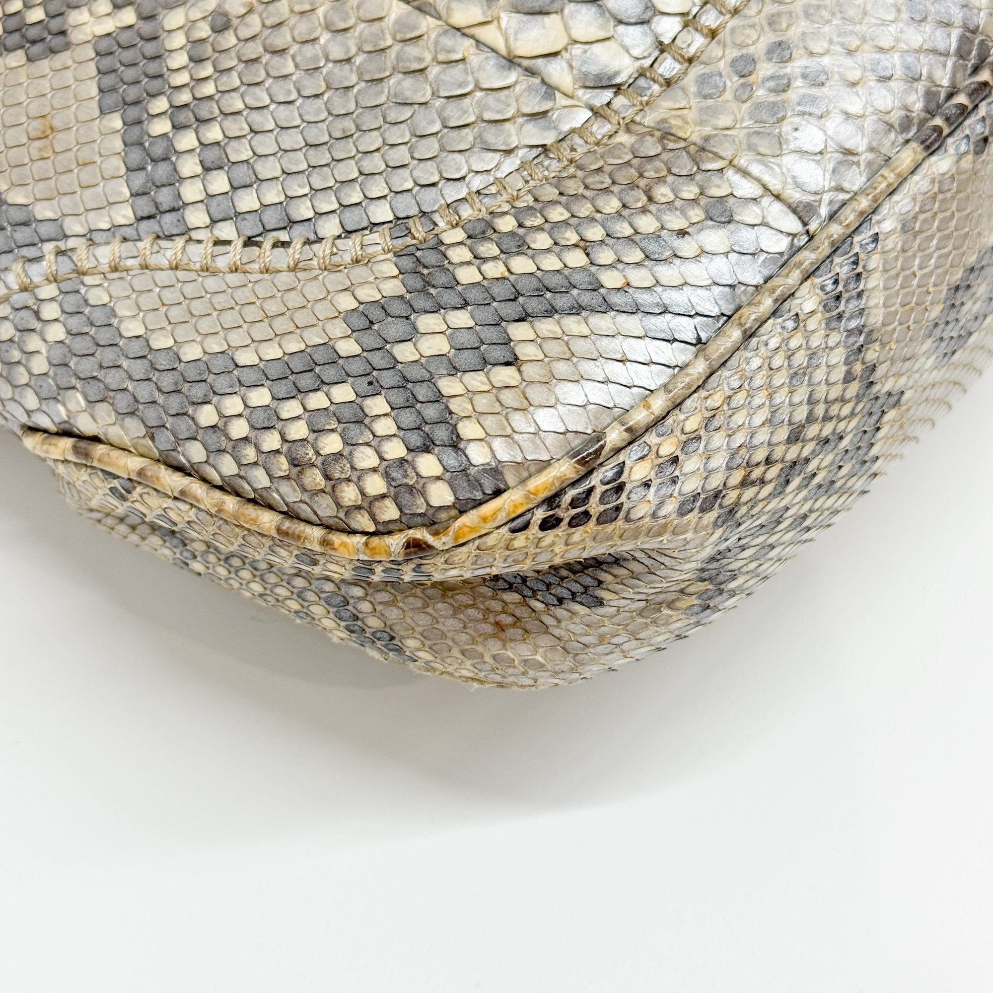 Jackie Multi-color Snake Skin Leather Shoulder Bag