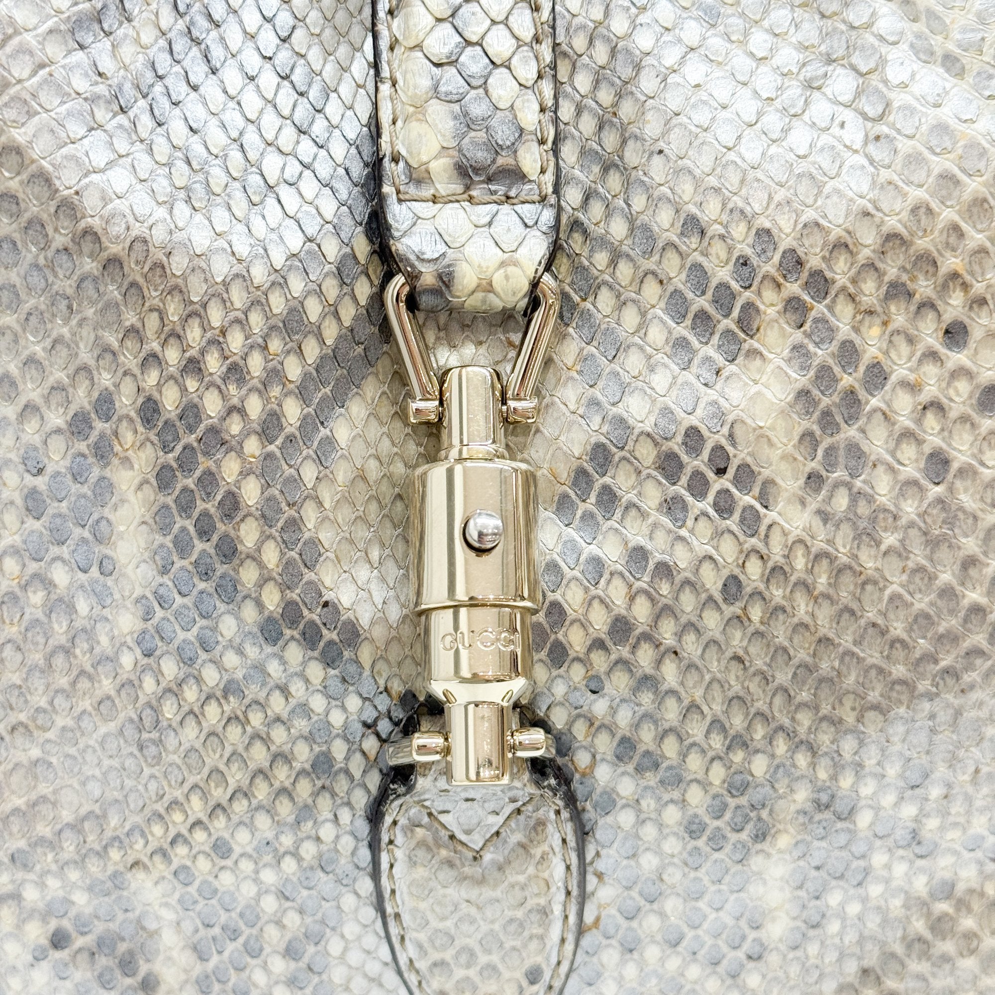 Jackie Multi-color Snake Skin Leather Shoulder Bag