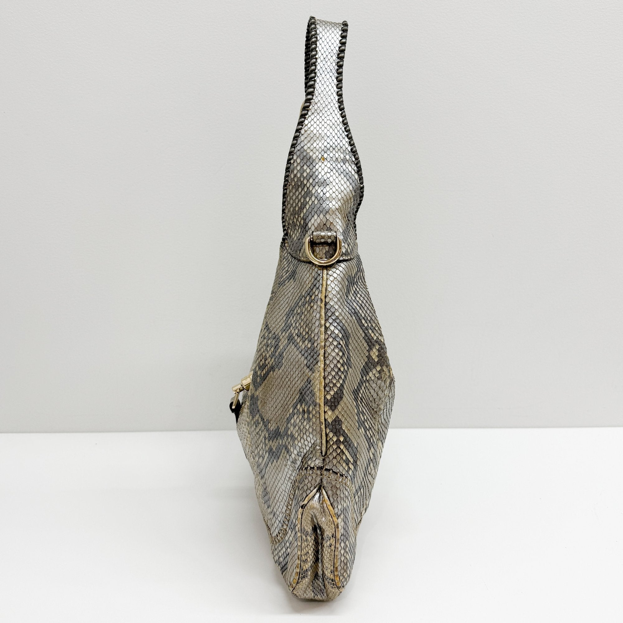 Jackie Multi-color Snake Skin Leather Shoulder Bag